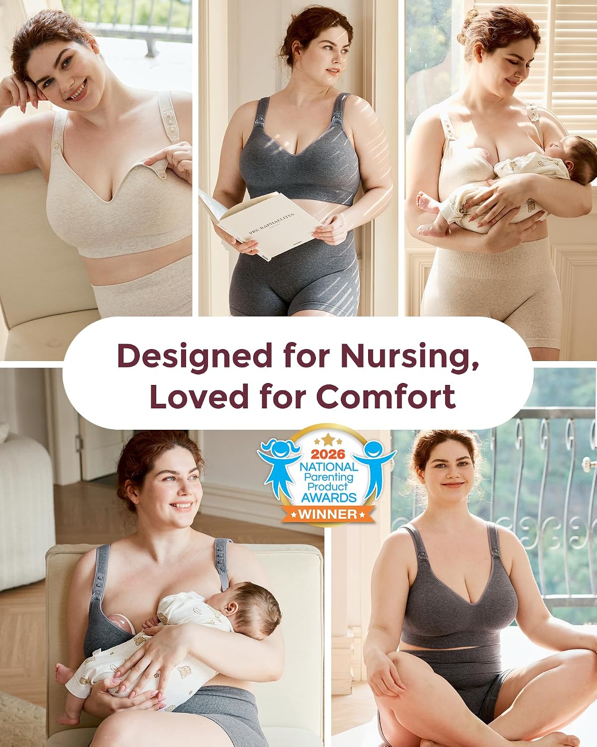 Momcozy Full Coverage Nursing Bra for Busty Moms — image 5