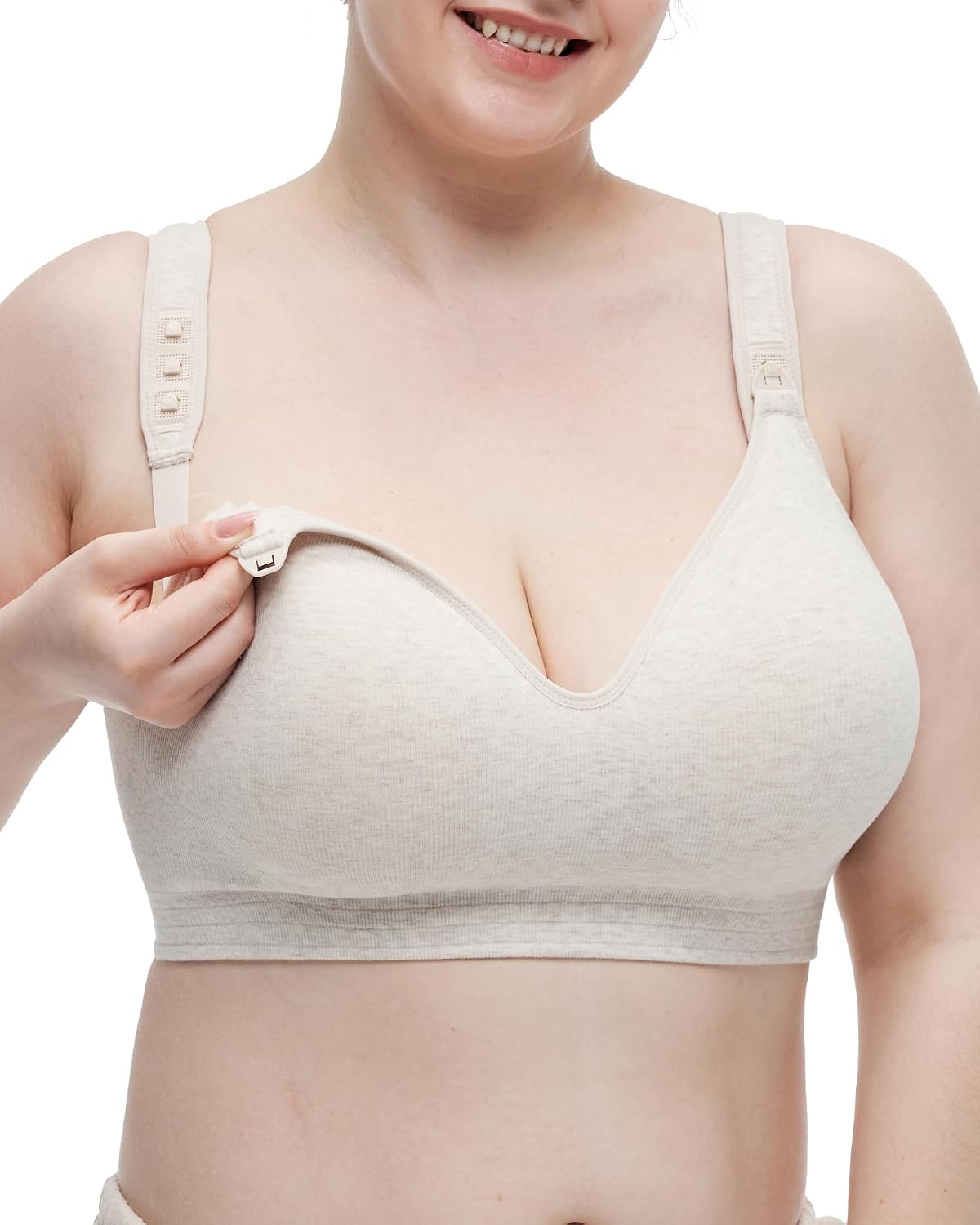 Momcozy Busty Cotton Nursing Bra for Moms