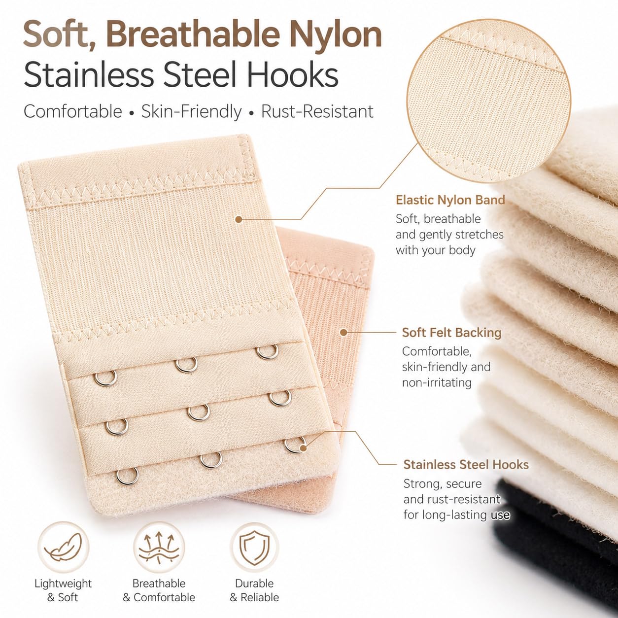 BIDEX Bra Extender 3 Hook Strap — image 3