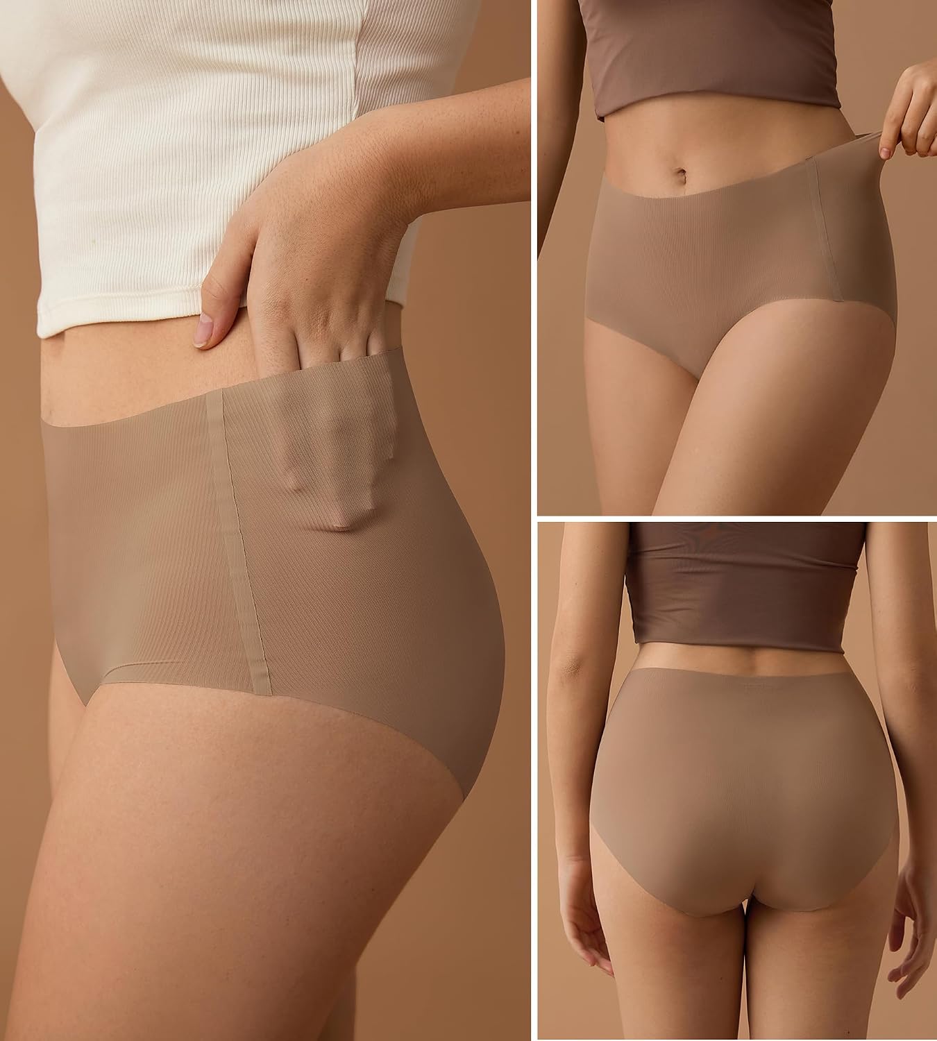 SHARICCA Seamless High Waisted Briefs for Women — image 2