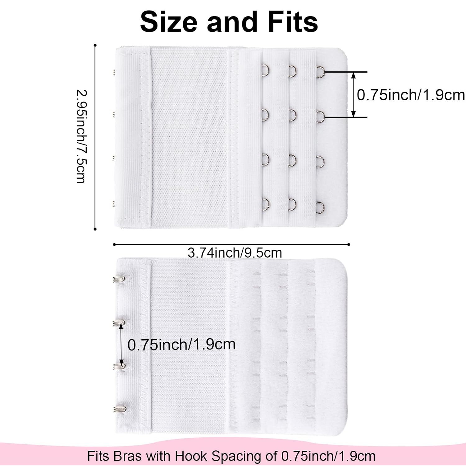 FEUNLEM Adjustable 4 Hook Bra Extender — image 3