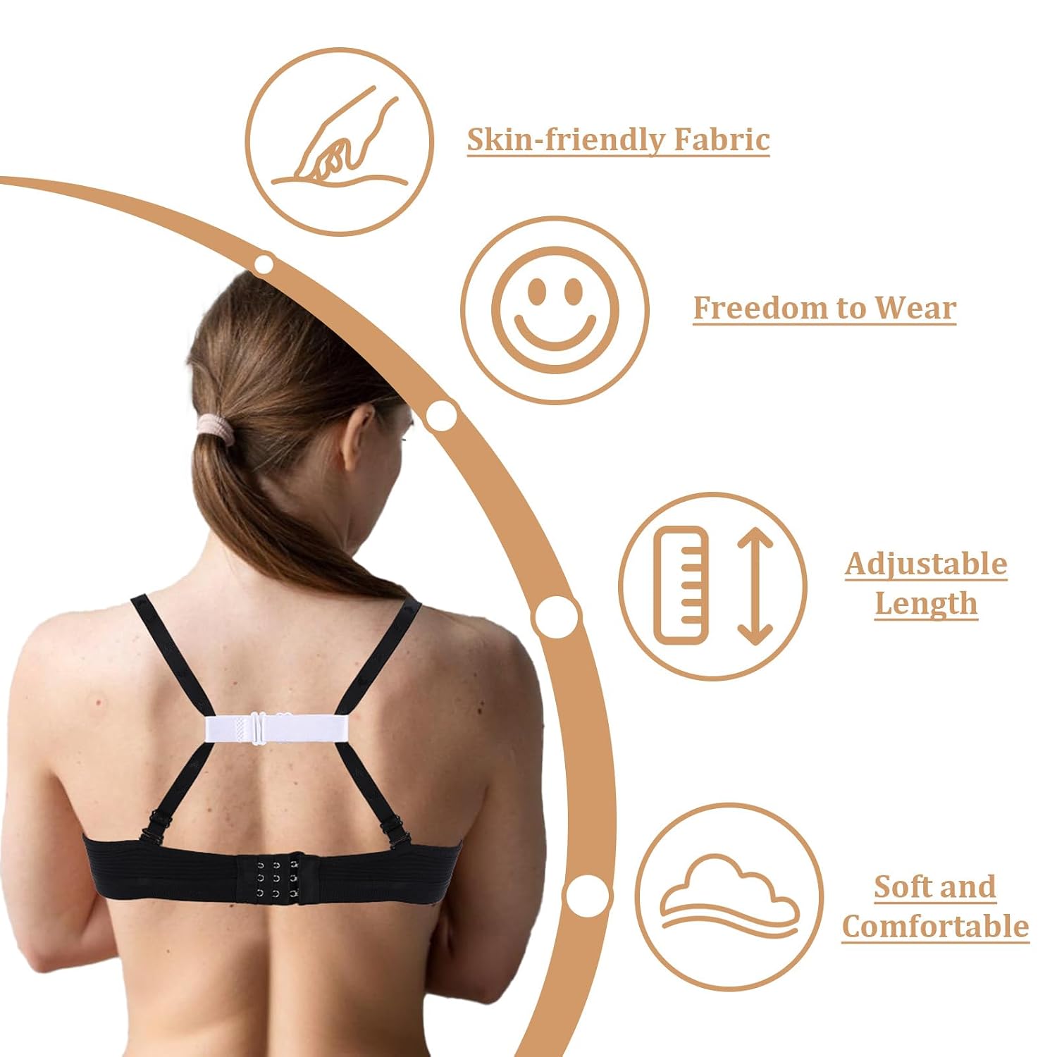 Tyqour Bra Strap Holders for Slipping Straps — image 3