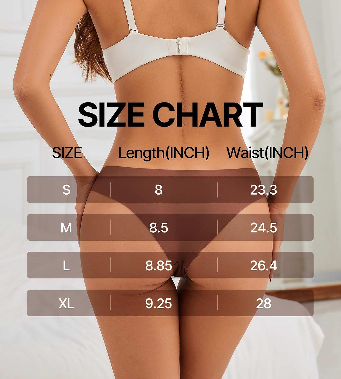 Simness Women's Seamless No Show Bikini 6 Pack — image 6