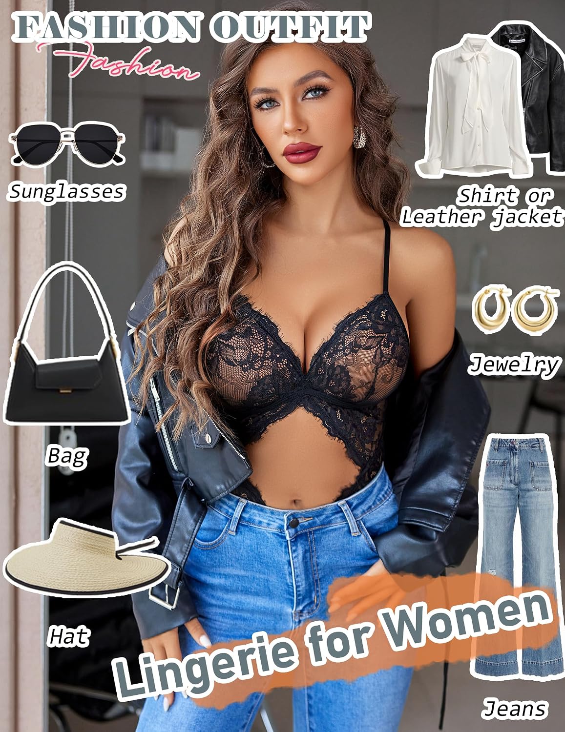 Avidlove Lace Teddy One Piece Bodysuit for Women — image 3