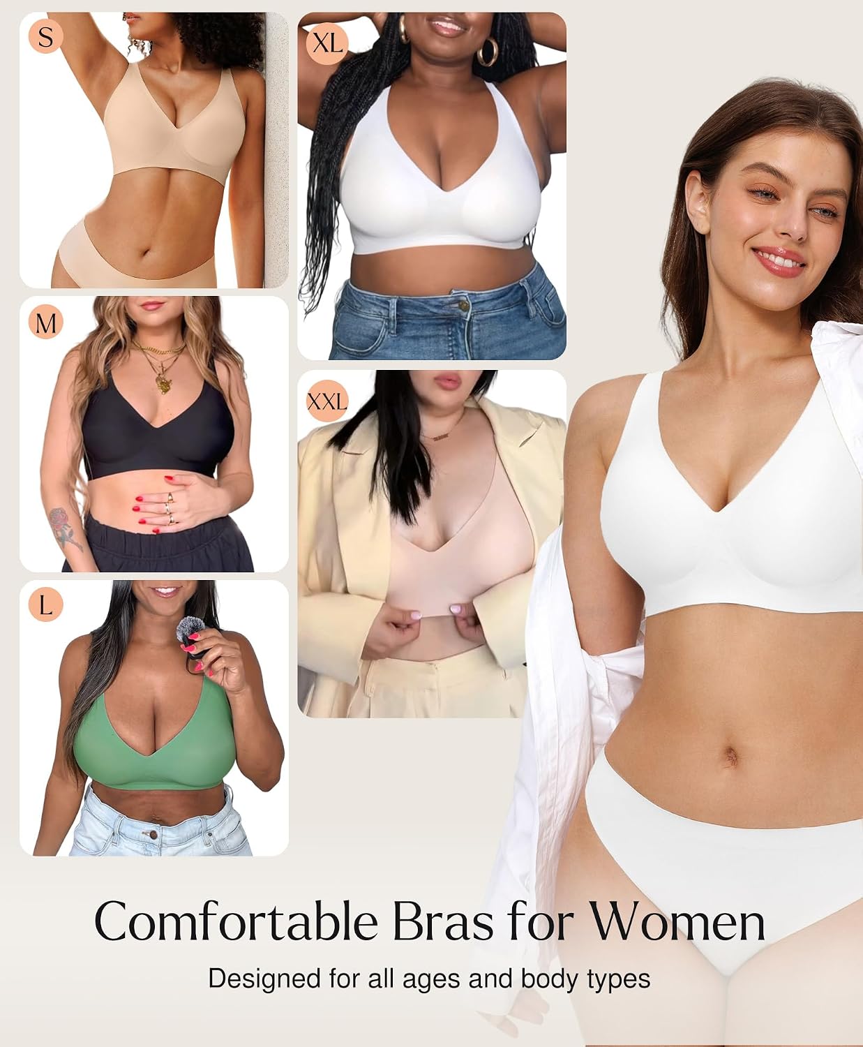 Popilush Wireless Seamless No Underwire Bra — image 5