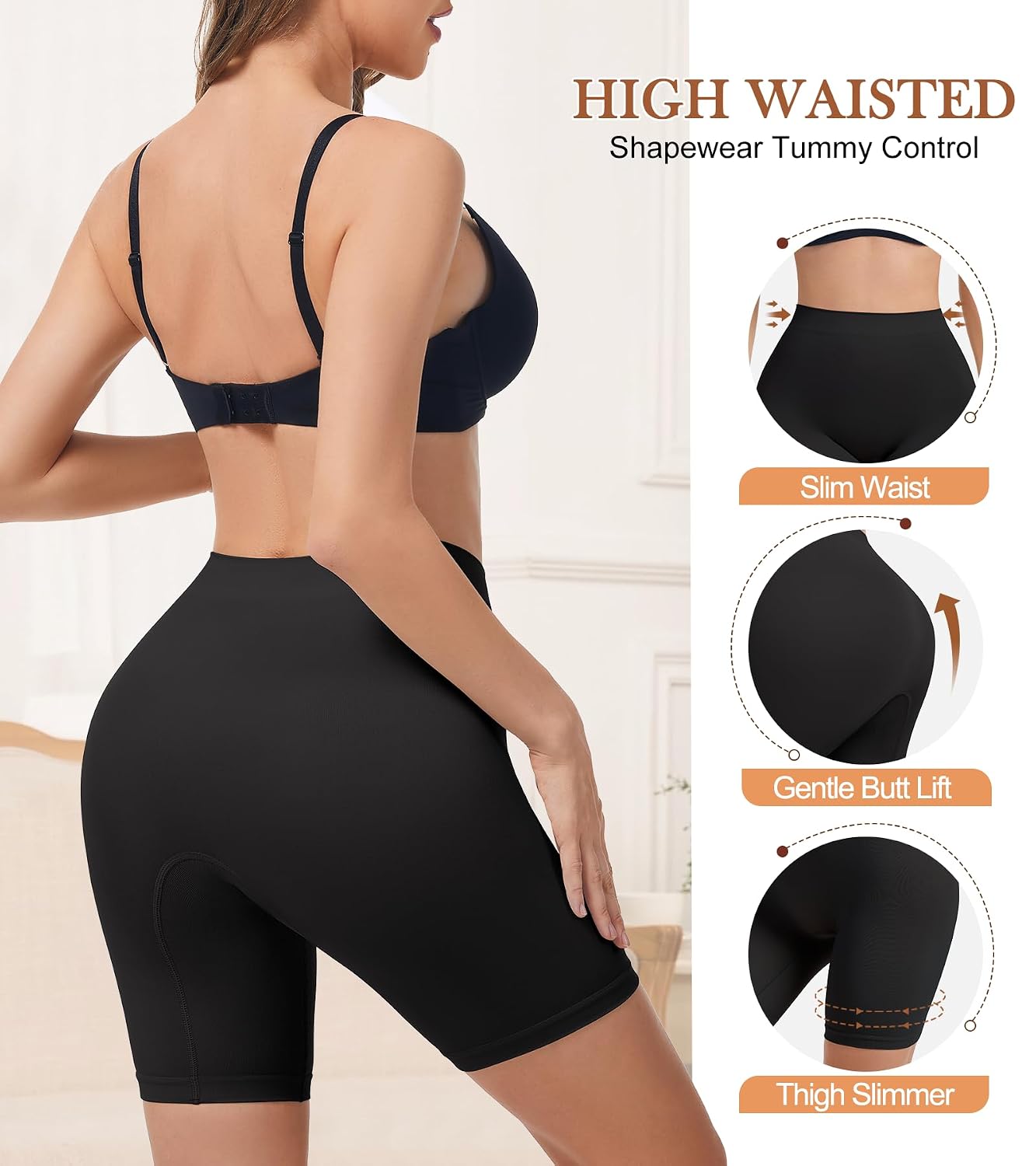 Miguofan Seamless High Waist Shapewear Shorts — image 2