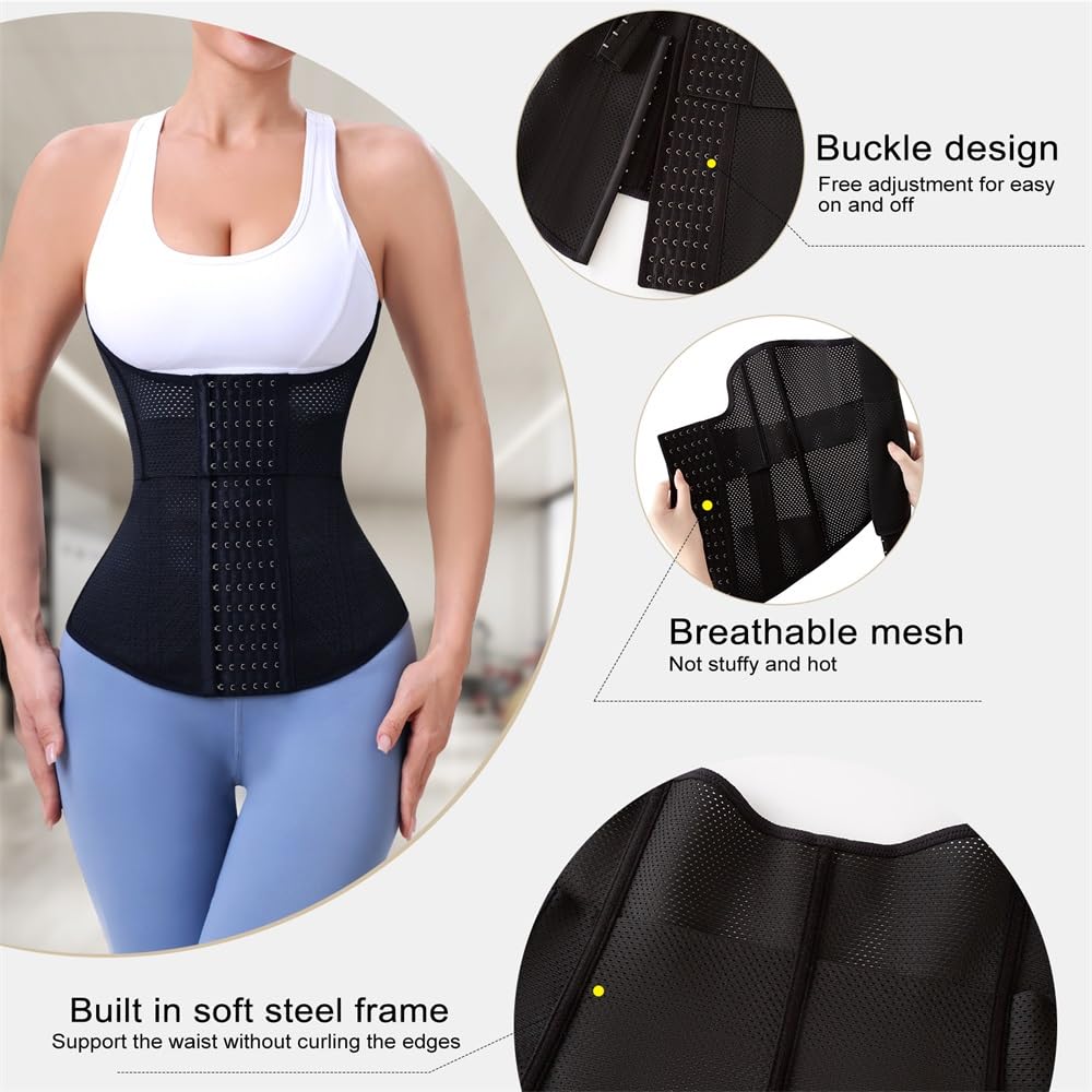 MISTHIN Steel Boned Waist Trainer Corset — image 3