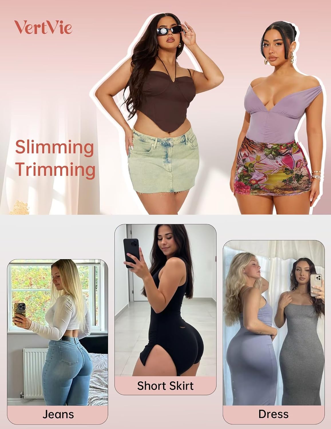 Vertvie Tummy Control Shapewear Shorts — image 5