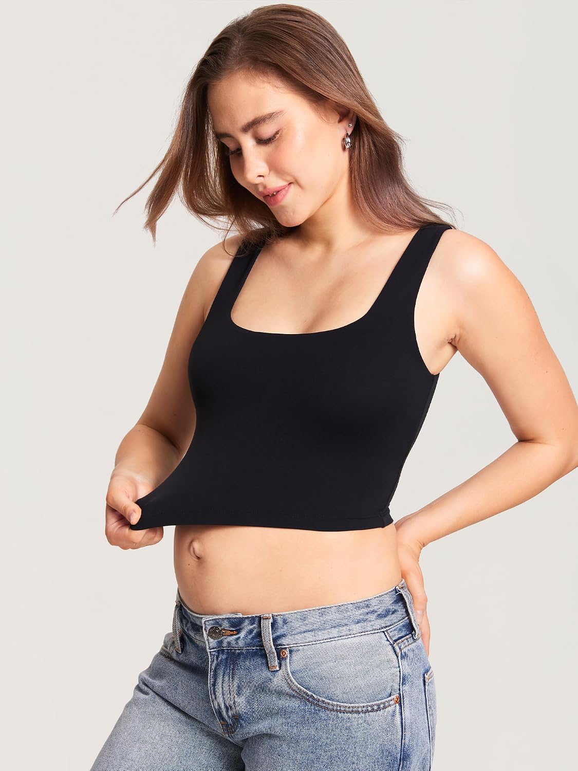 MOMANDA Longline Square Neck Pumping Bra — image 5