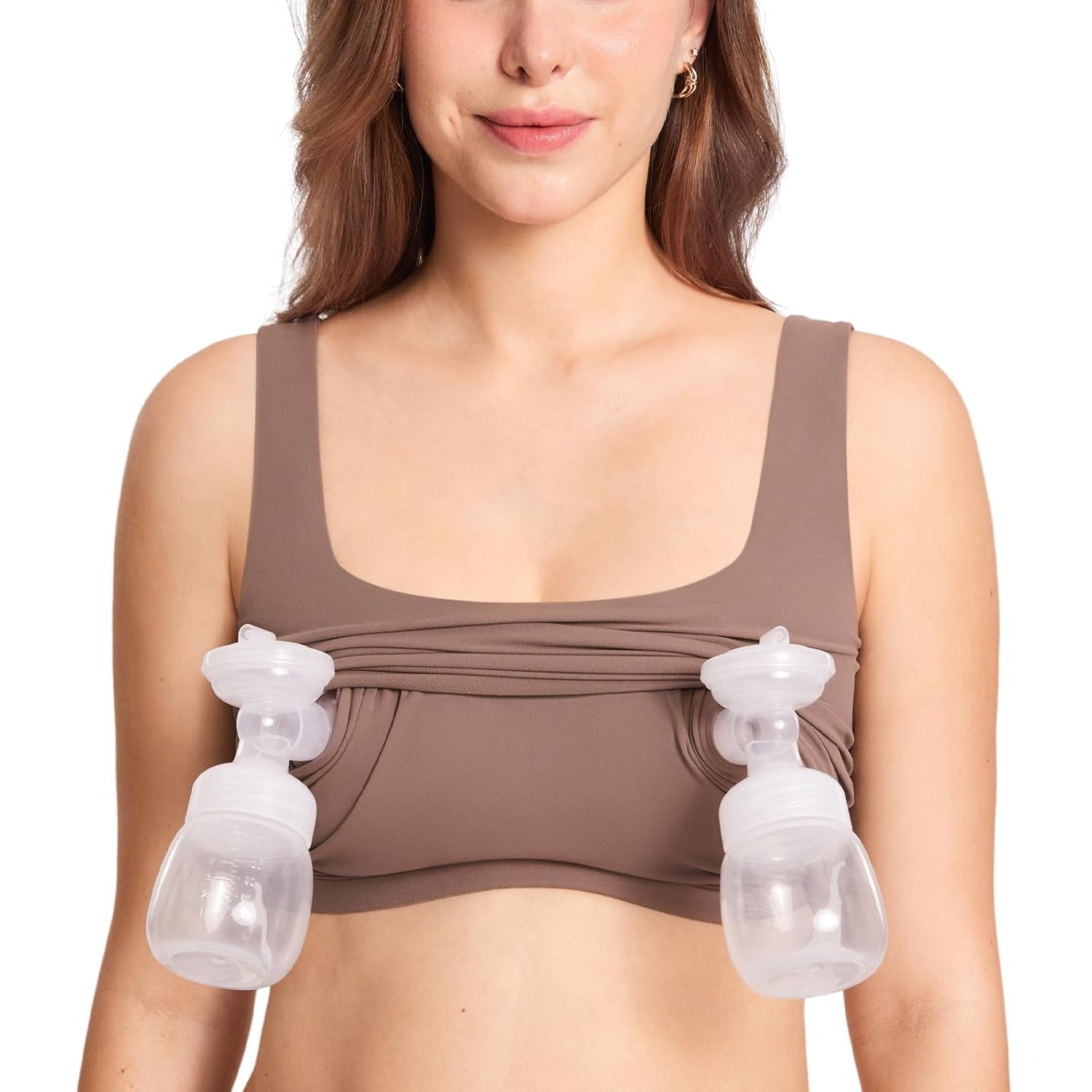 MOMANDA Longline Square Neck Pumping Bra — image 9