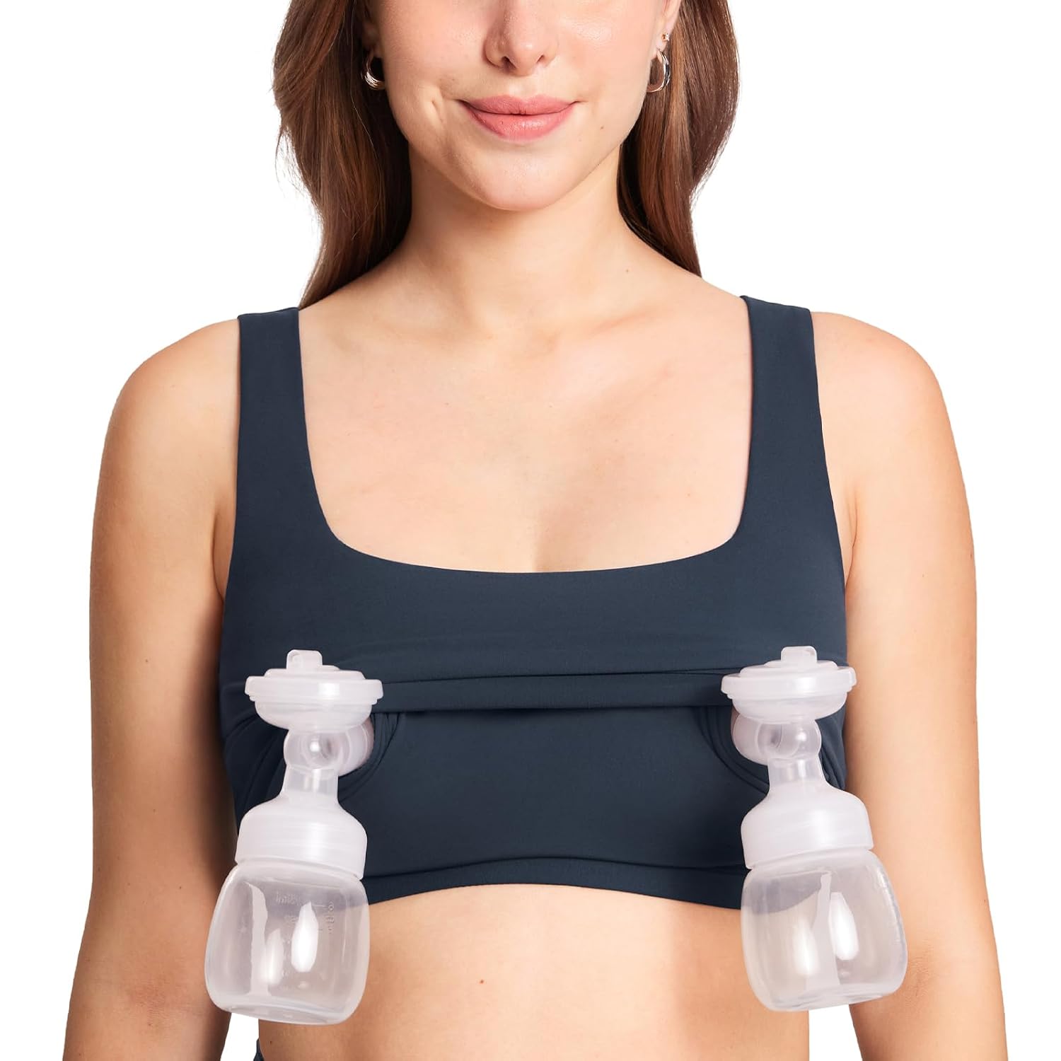 MOMANDA Longline Square Neck Pumping Bra — image 10