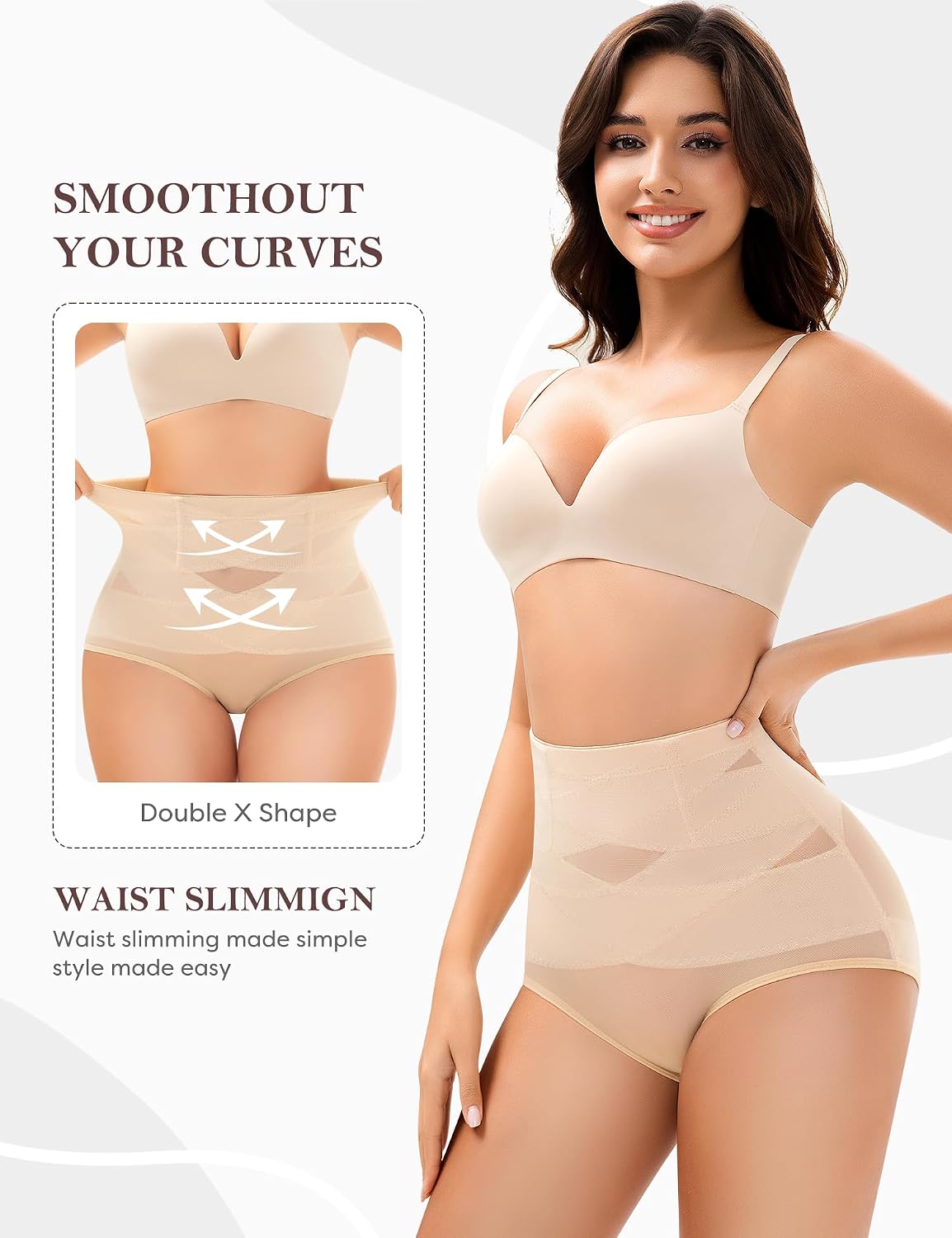 LIUSHIQI High Waisted Tummy Control Shapewear Briefs — image 3