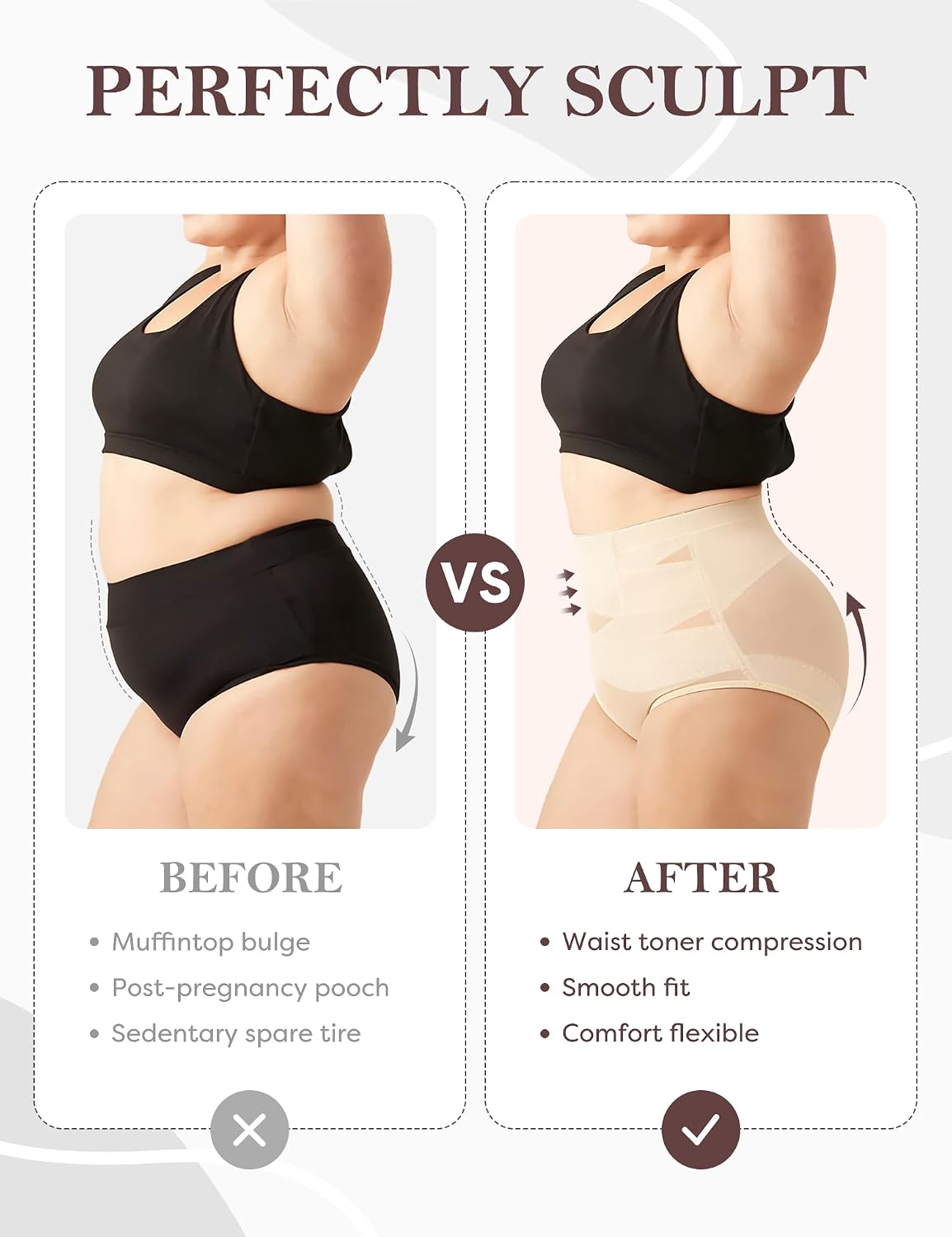 LIUSHIQI High Waisted Tummy Control Shapewear Briefs — image 5