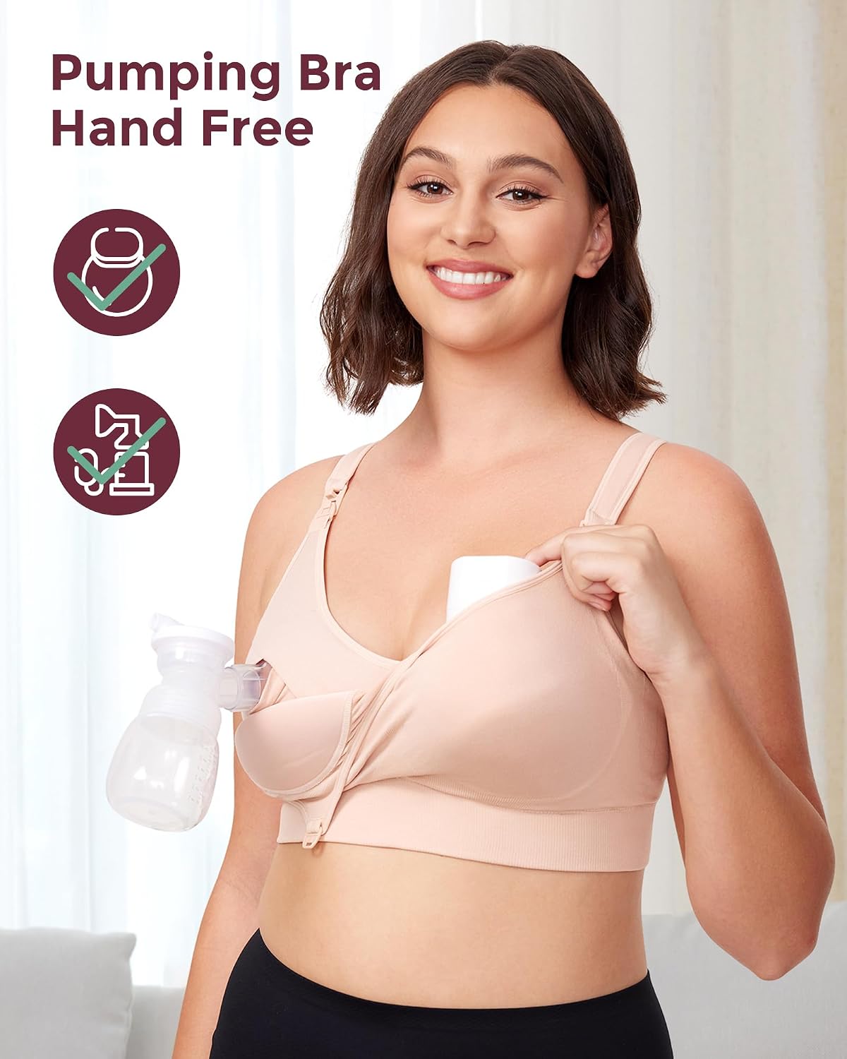 Momcozy Hands-Free Pumping & Nursing Bra — image 3