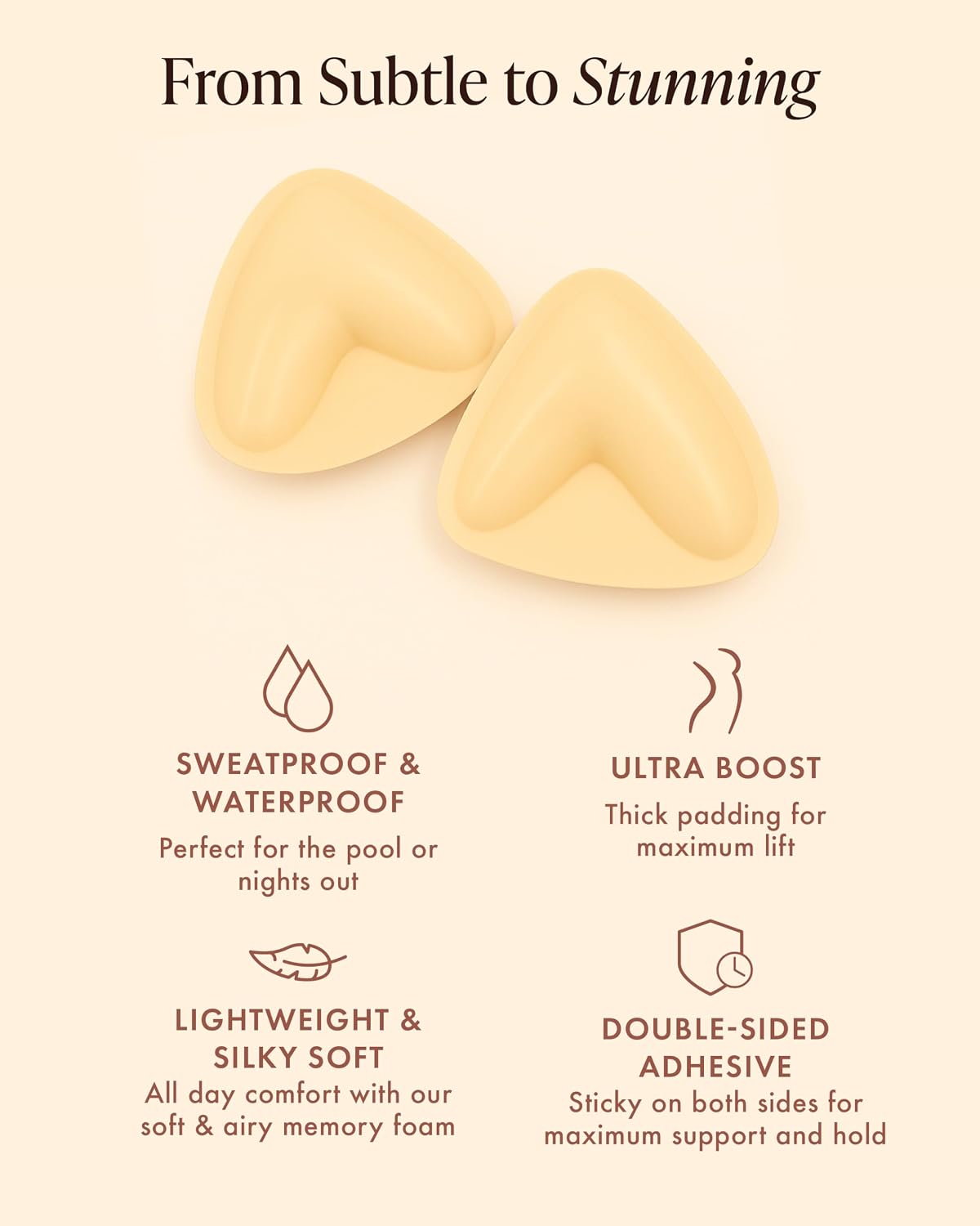 Bare Babe Sticky Push Up Bra Inserts — image 5