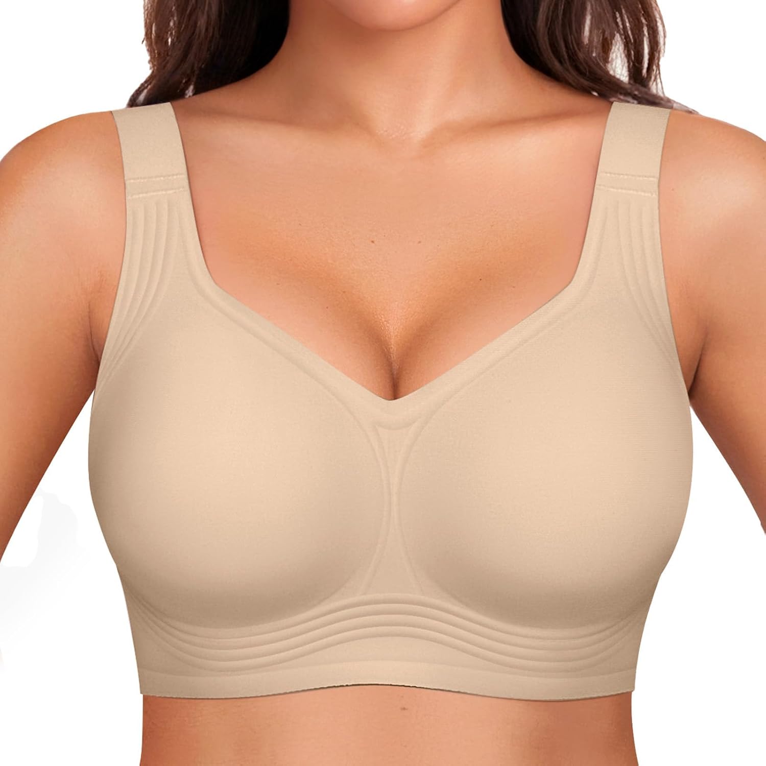 OEAK Women's Wireless Jelly Push Up Bra