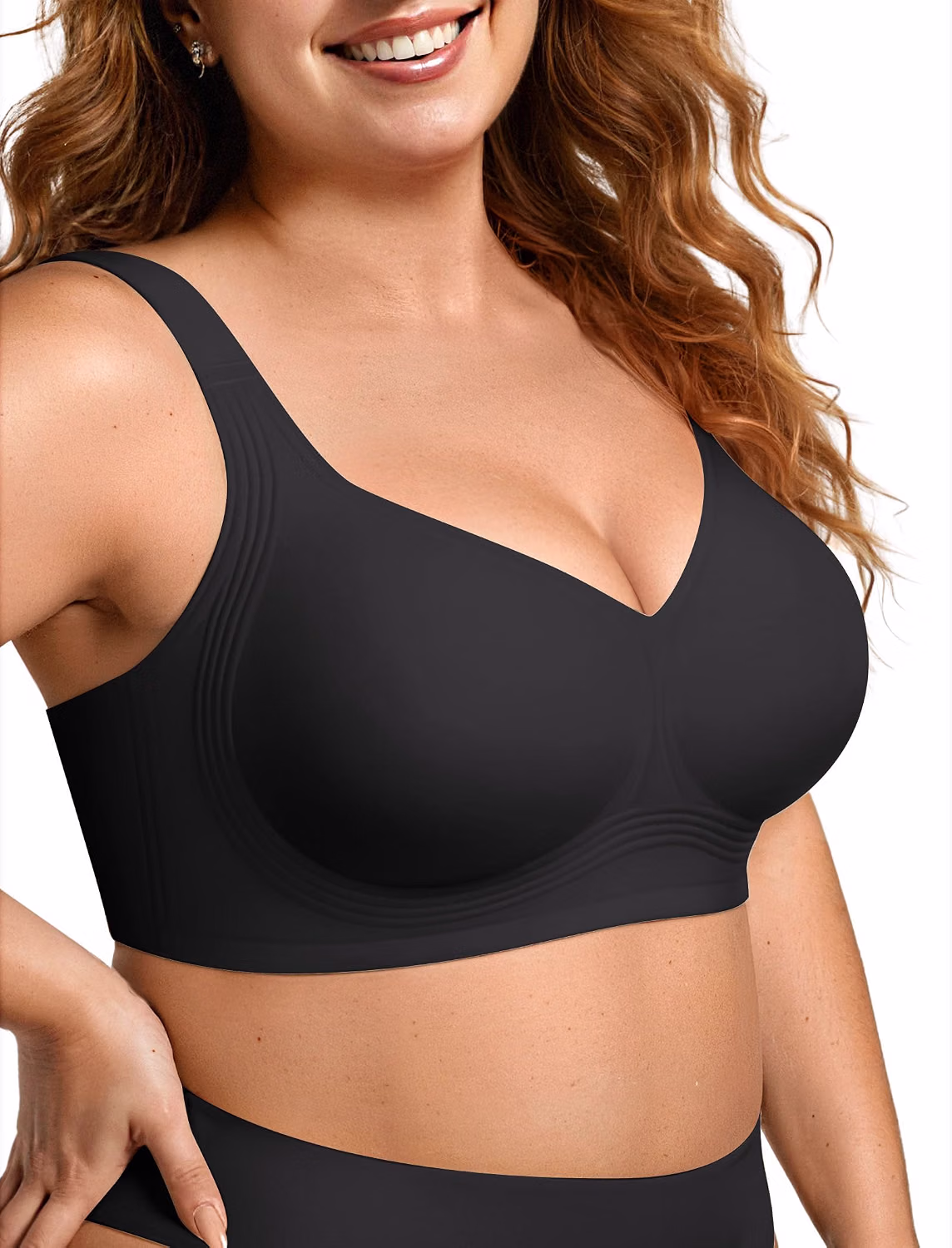 OEAK Wireless Jelly Plus Size Push Up Bra