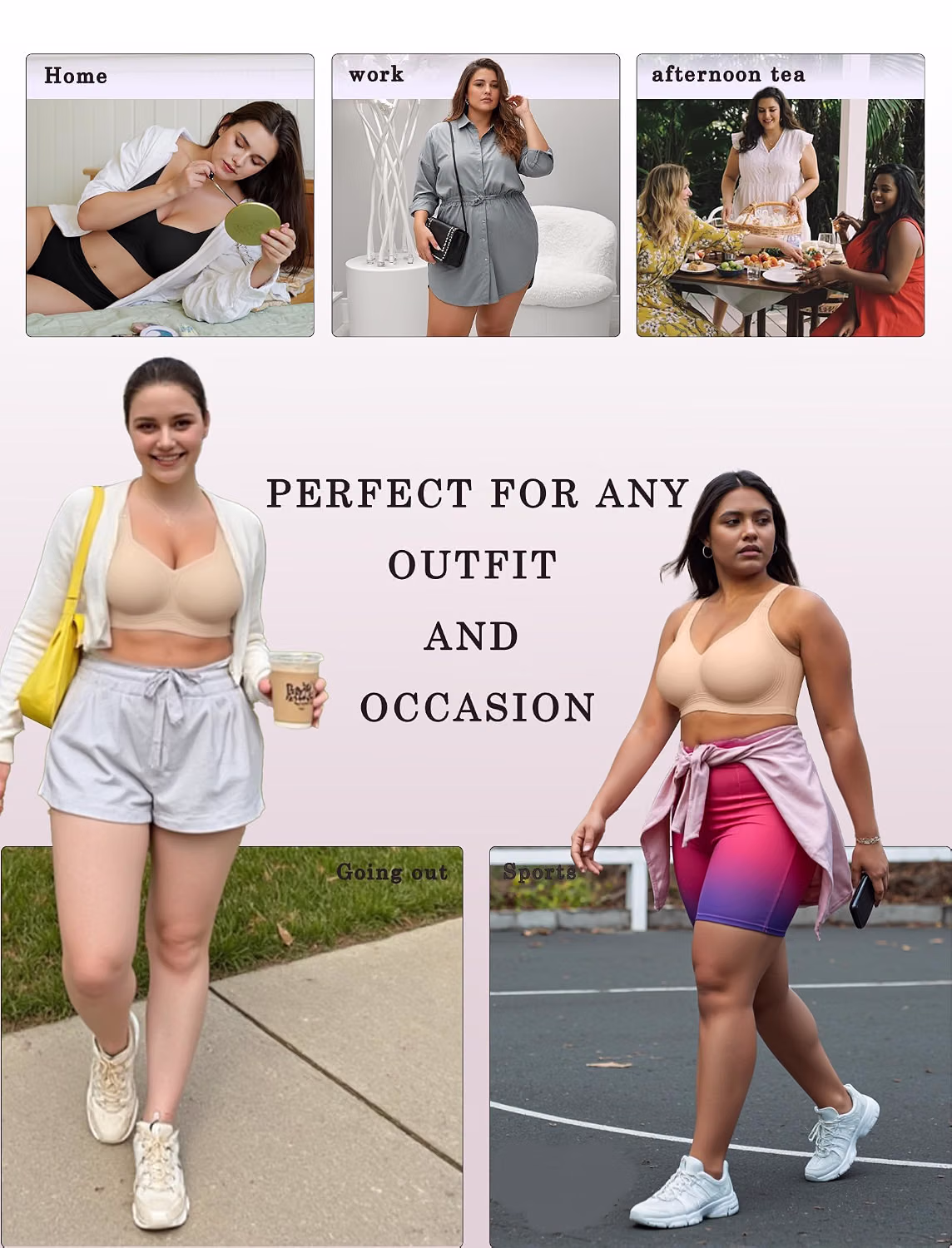 OEAK Wireless Jelly Plus Size Push Up Bra — image 5