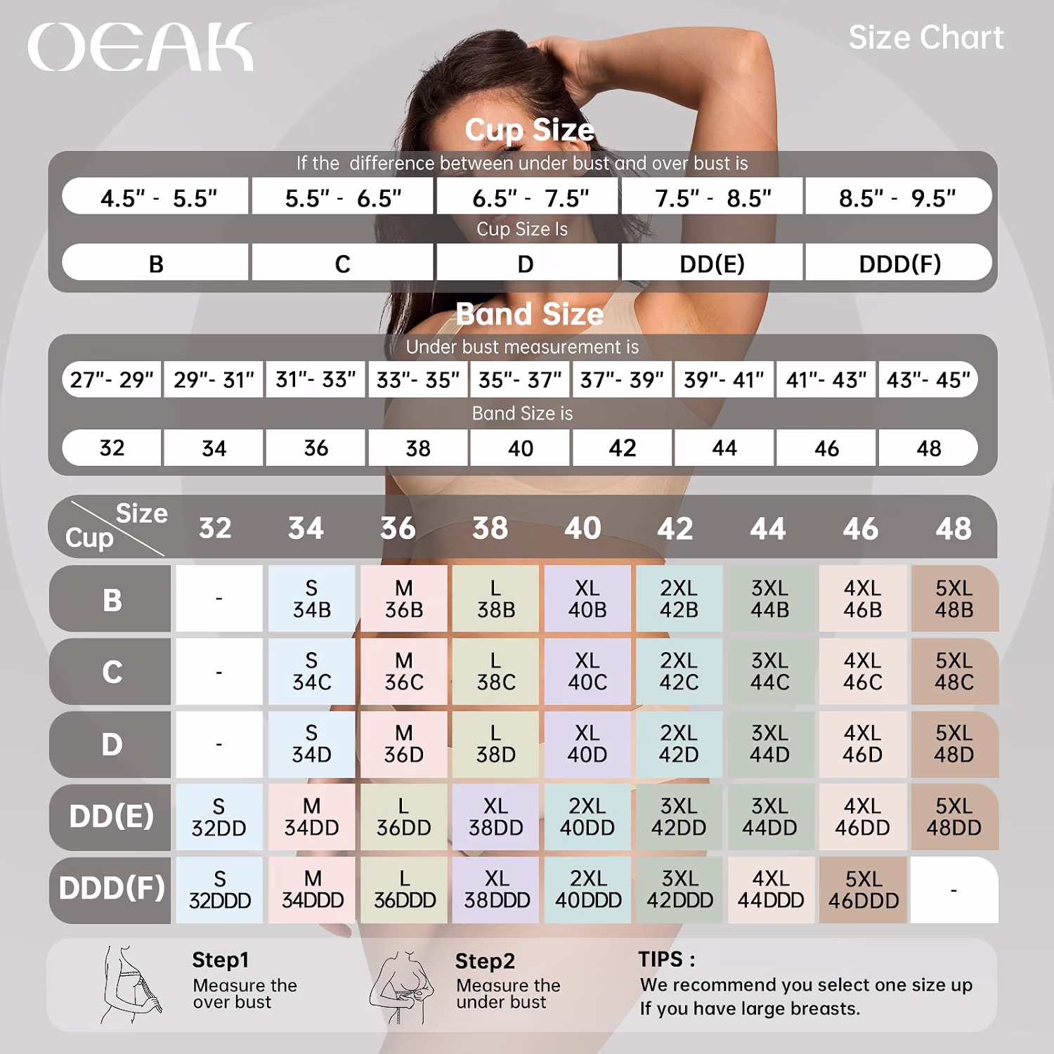 OEAK Wireless Jelly Plus Size Push Up Bra — image 6