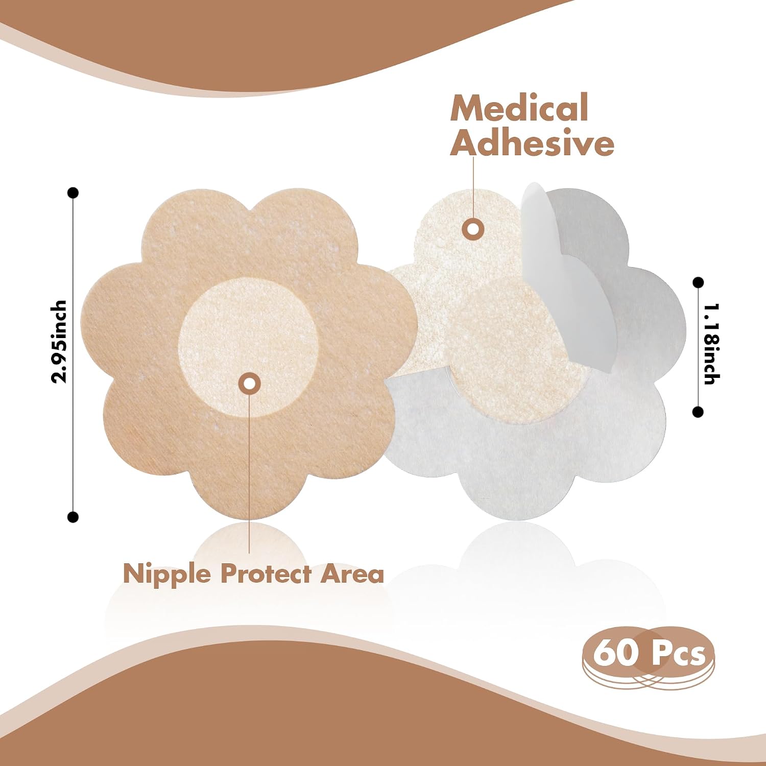 TWINKLING BEADS Disposable No-Show Nipple Pasties Covers — image 2