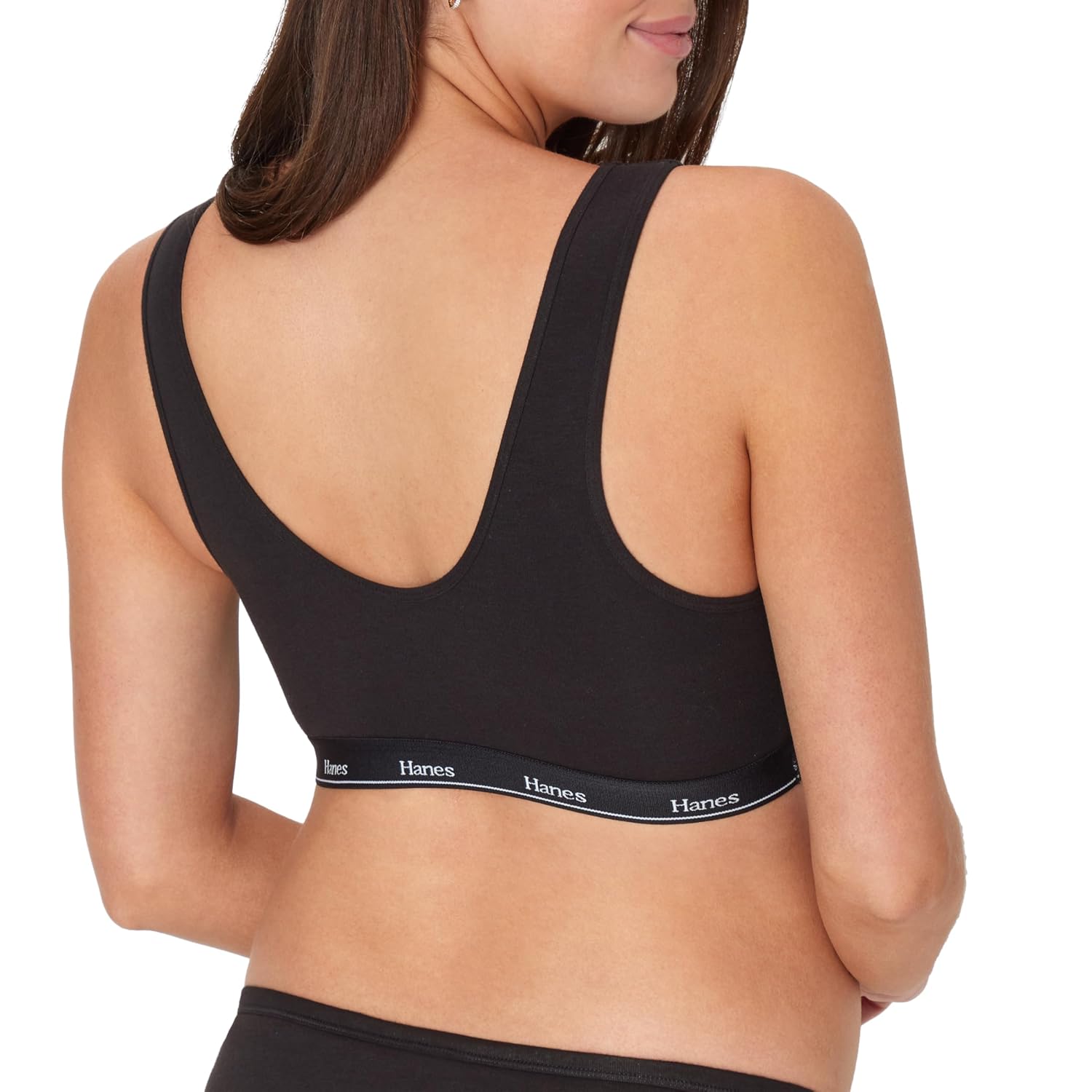 Hanes nursing bralette, stretch cup view