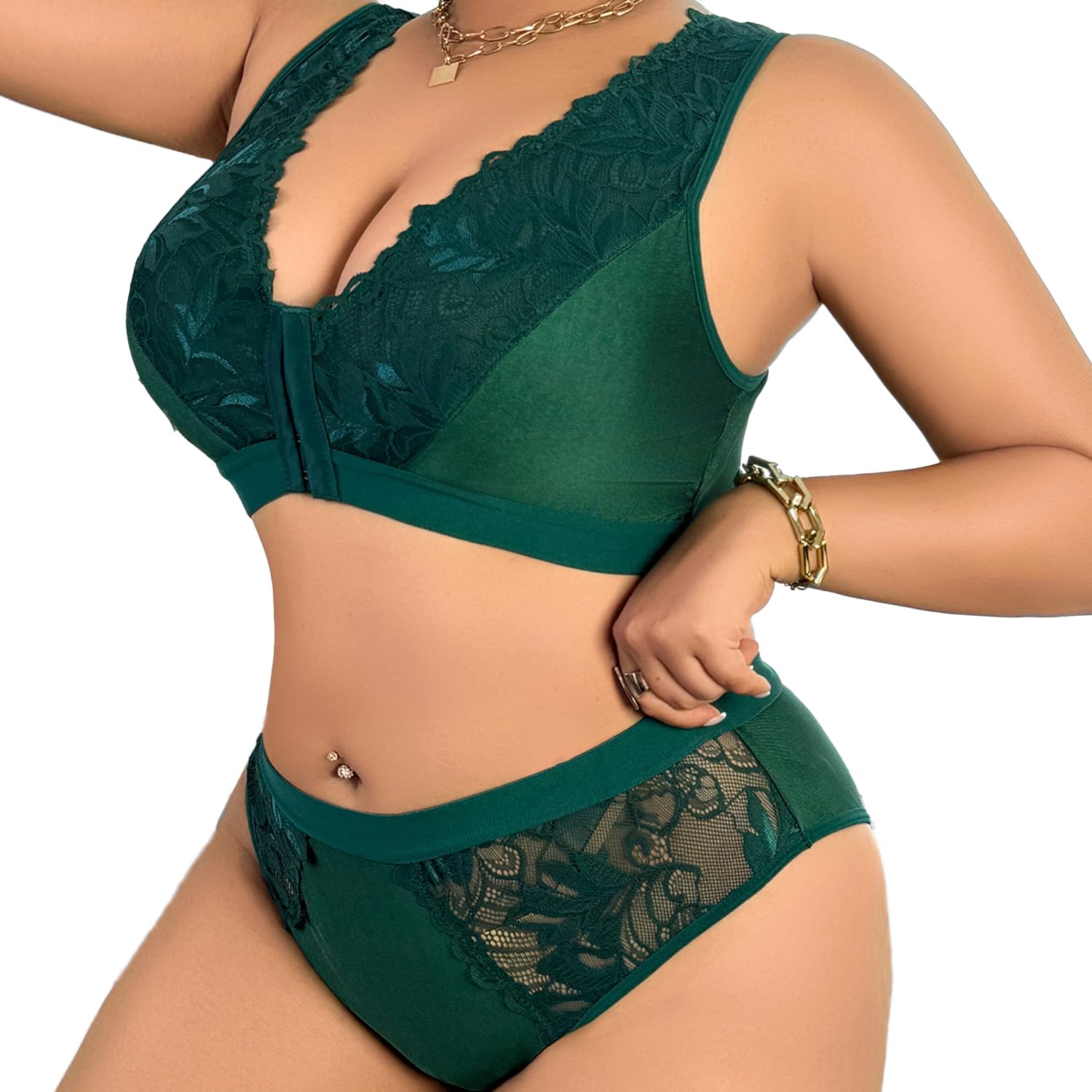 SecWpnConfy Plus Size Lace Lingerie Set — image 7