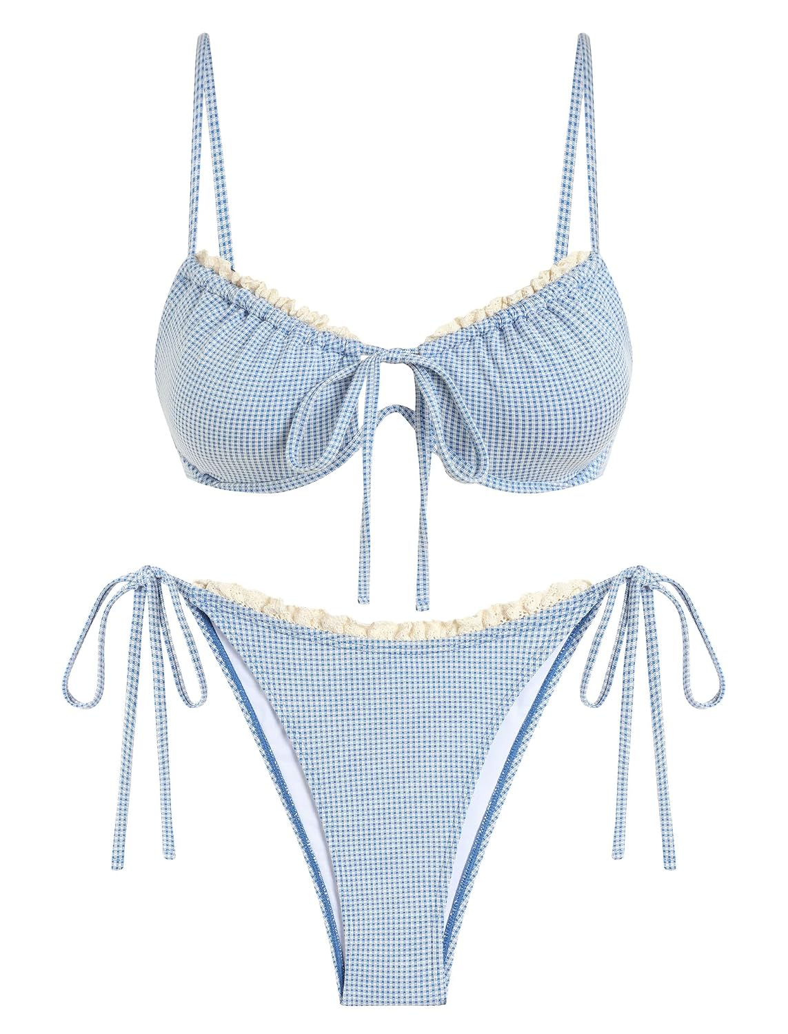 ZAFUL Women's High Cut String Bikini Set — image 2
