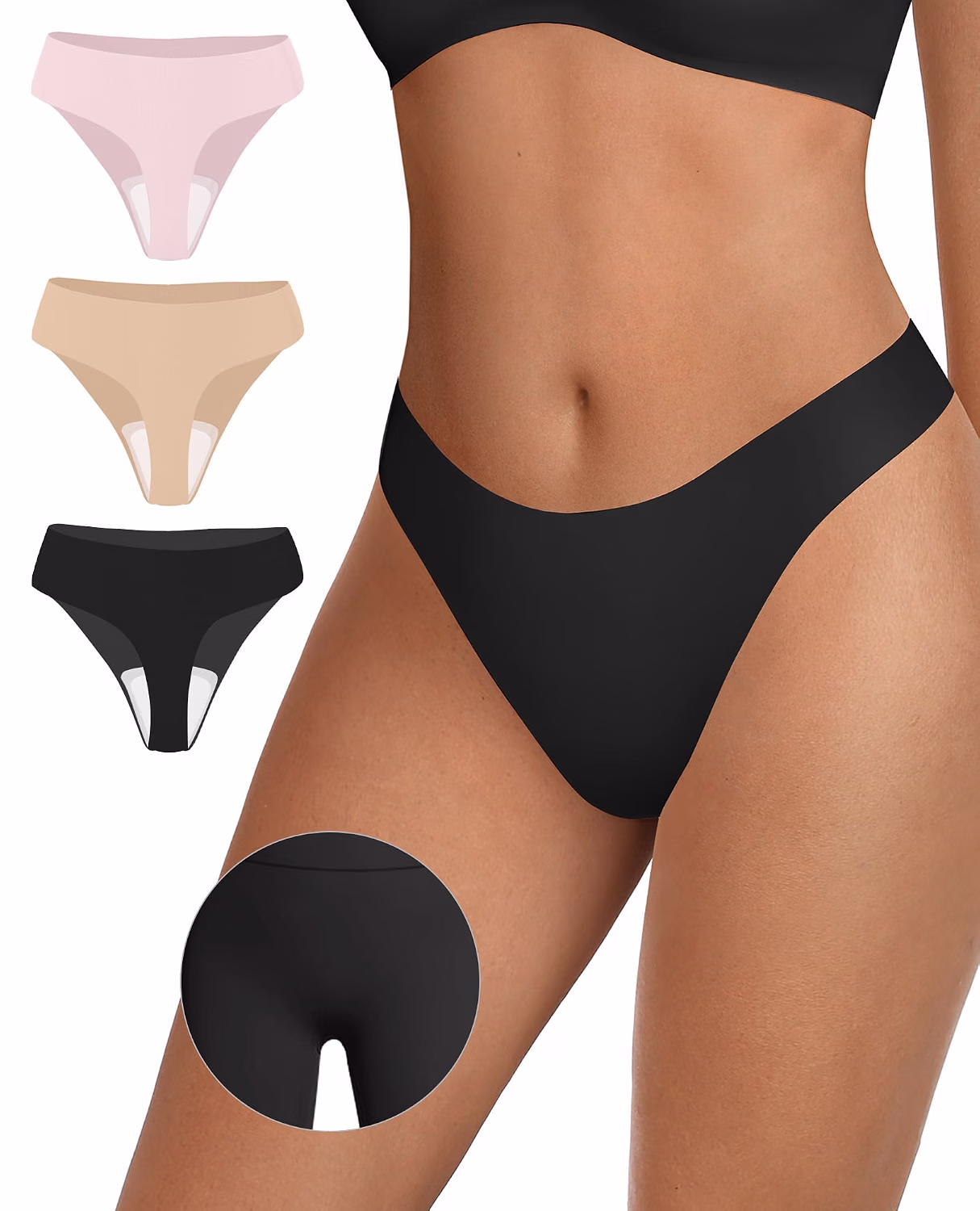 OEAK Seamless Invisible Thong for Women — image 12