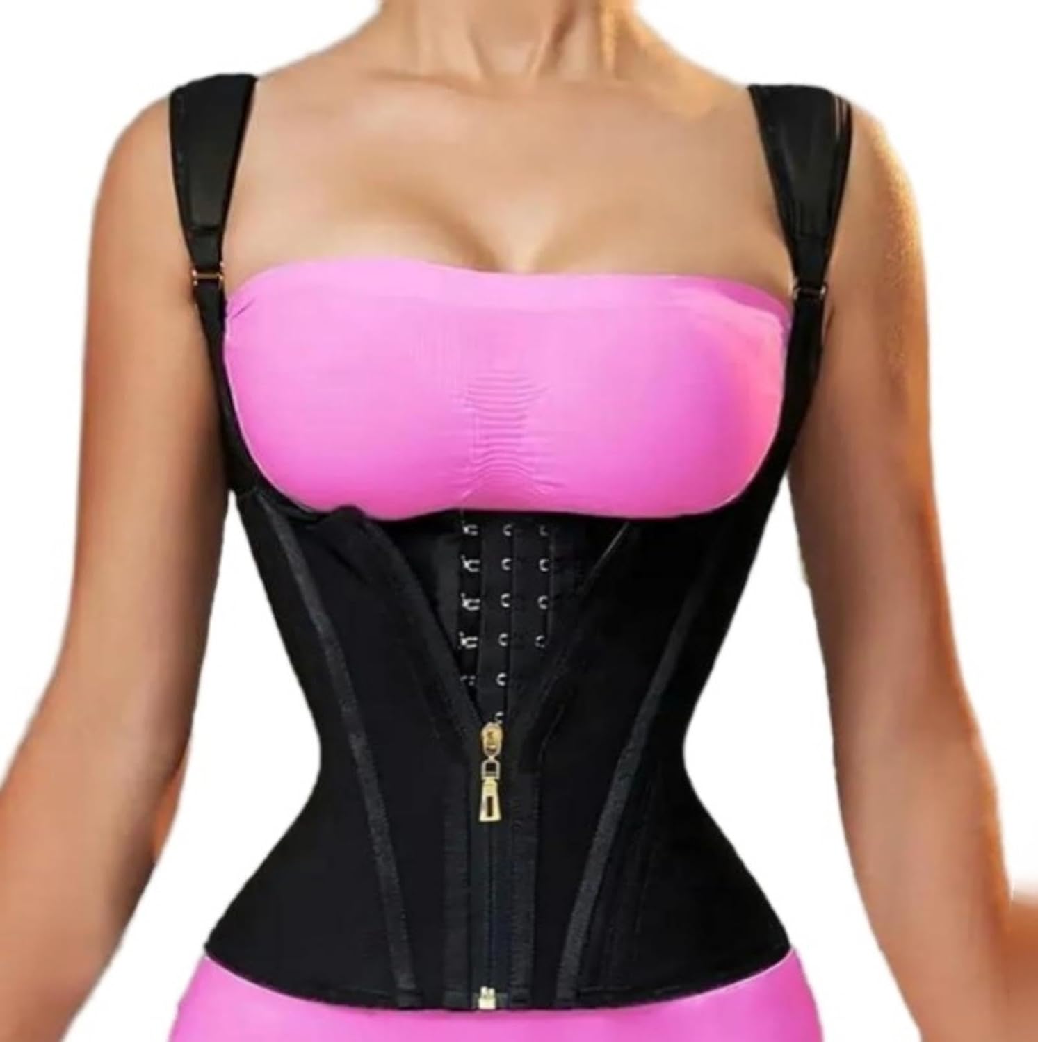 Double Compression Waist Trainer with Steel Bones