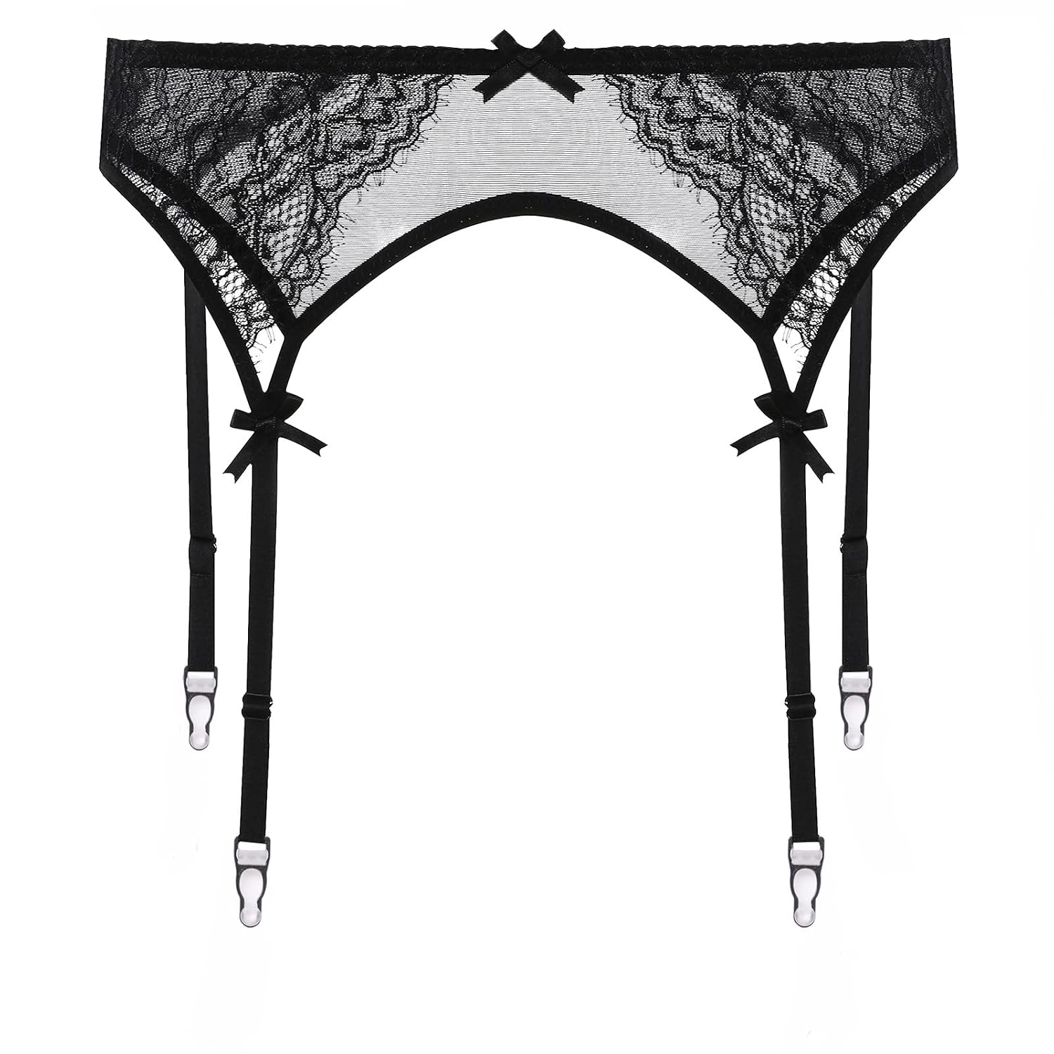 YANZIYAN Lace Garter Belt with Metal Clips — image 3