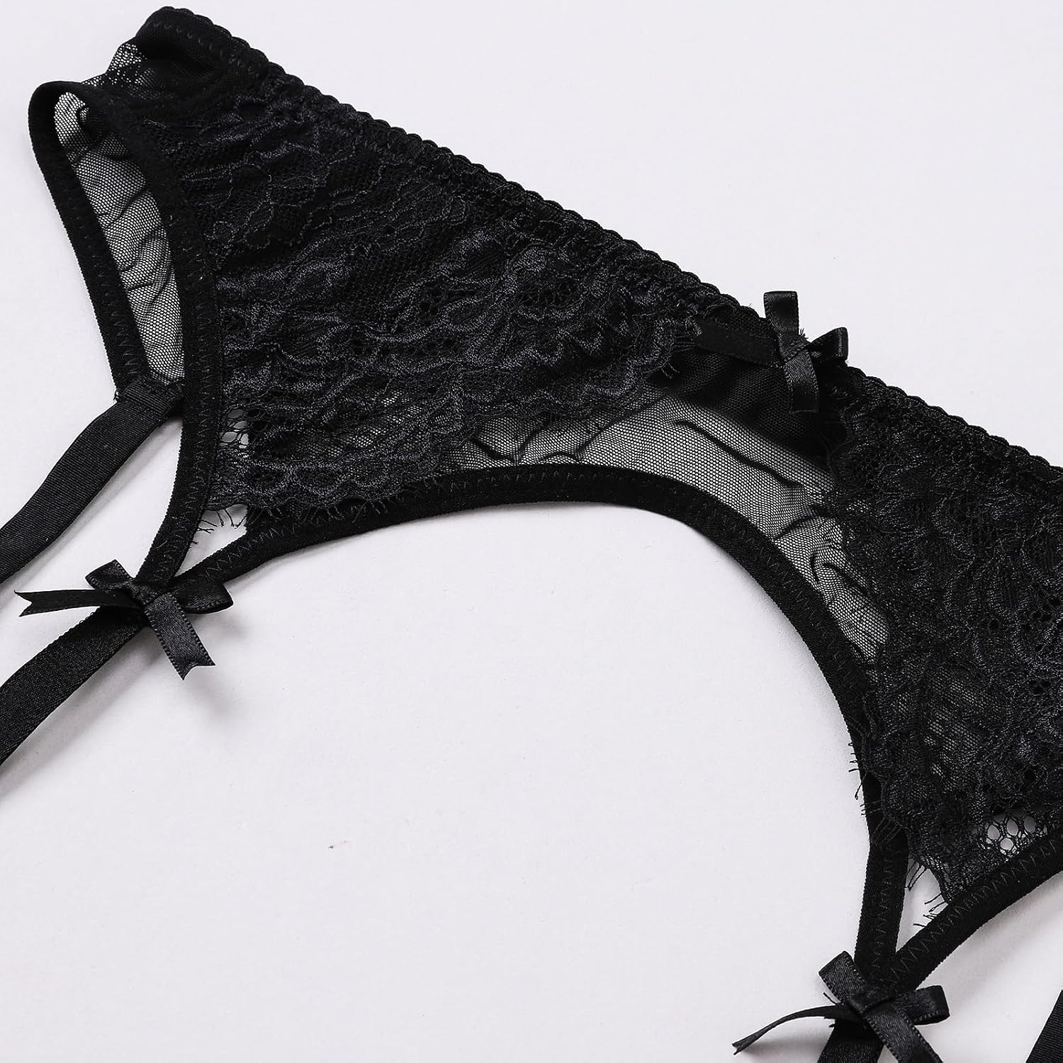 YANZIYAN Lace Garter Belt with Metal Clips — image 4