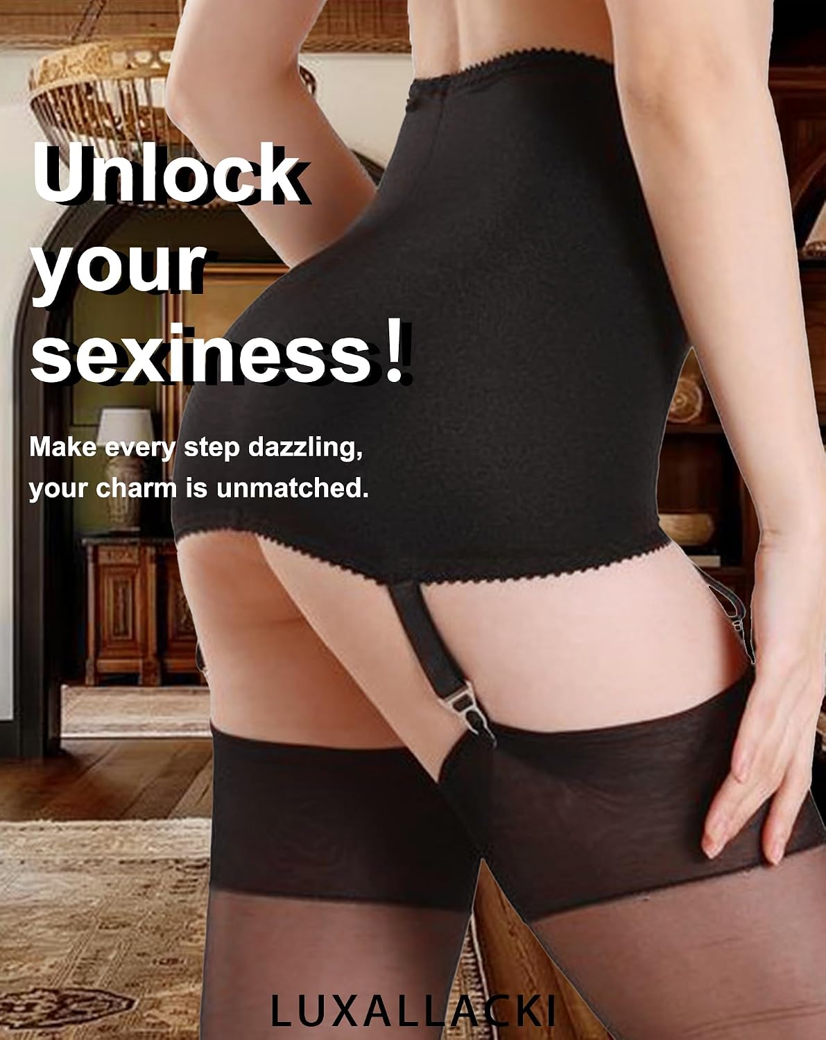 Luxallacki Stretchy Skirt-Style Garter Belt — image 3