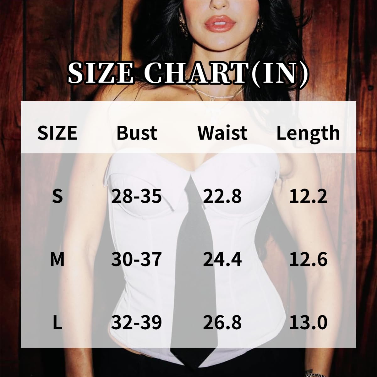 4UFIT Strapless Boned Corset Bustier Top — image 7