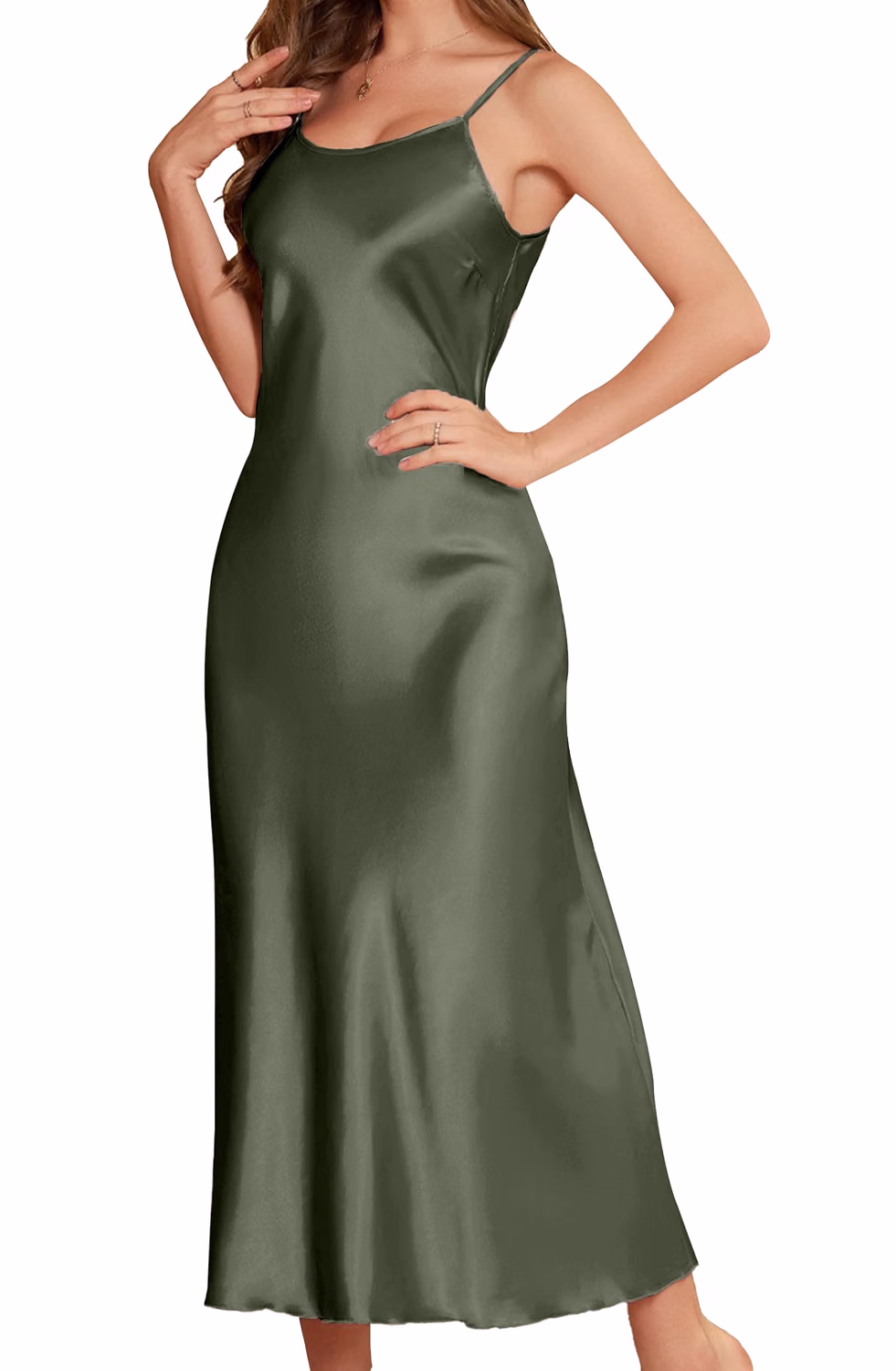 ALCEA ROSEA Adjustable Strap Maxi Slip Dress — image 11