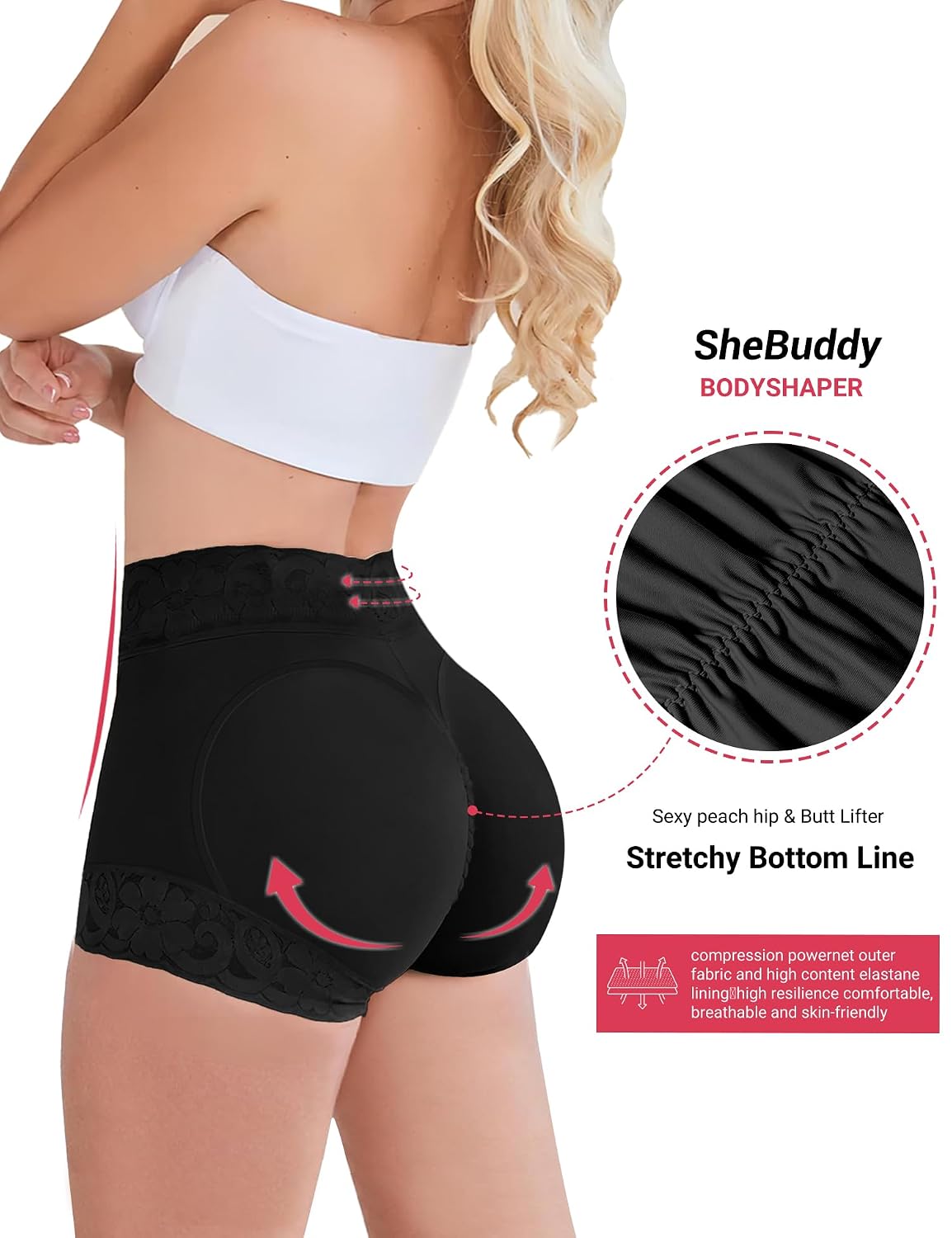 SheBuddy Butt Lifting Shapewear with Tummy Control — image 3