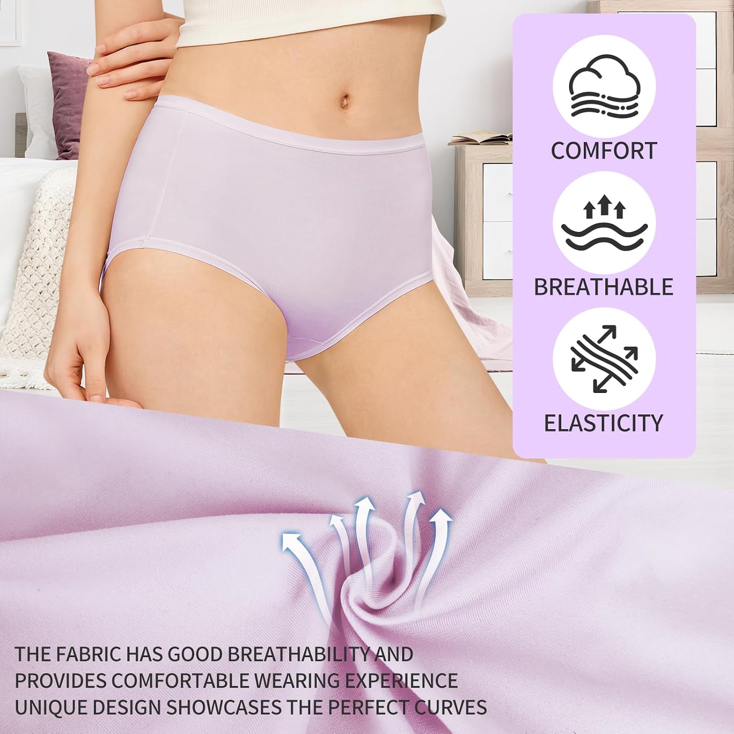 Sophproton Women's Cotton Underwear Multipack — image 2