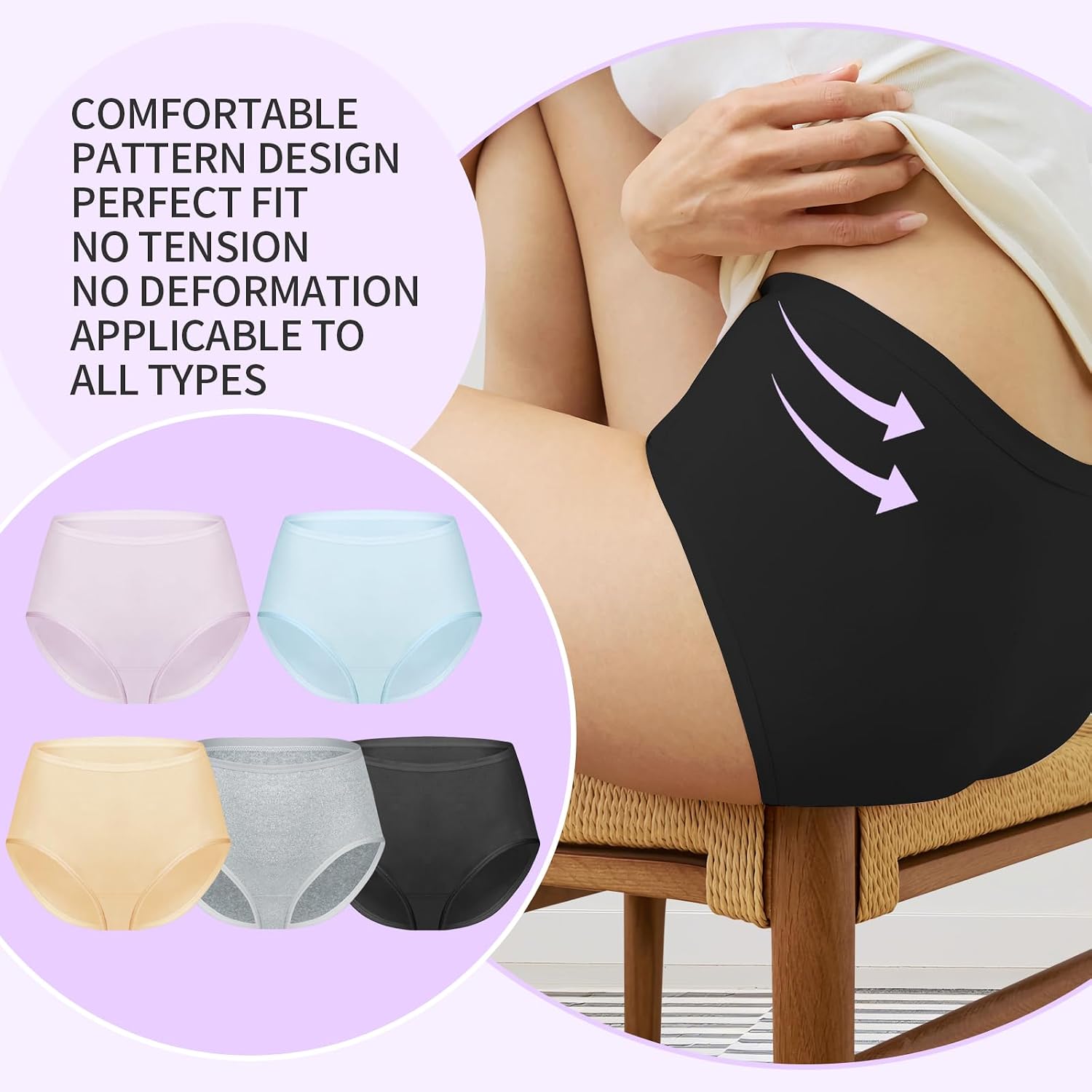 Sophproton Women's Cotton Underwear Multipack — image 3