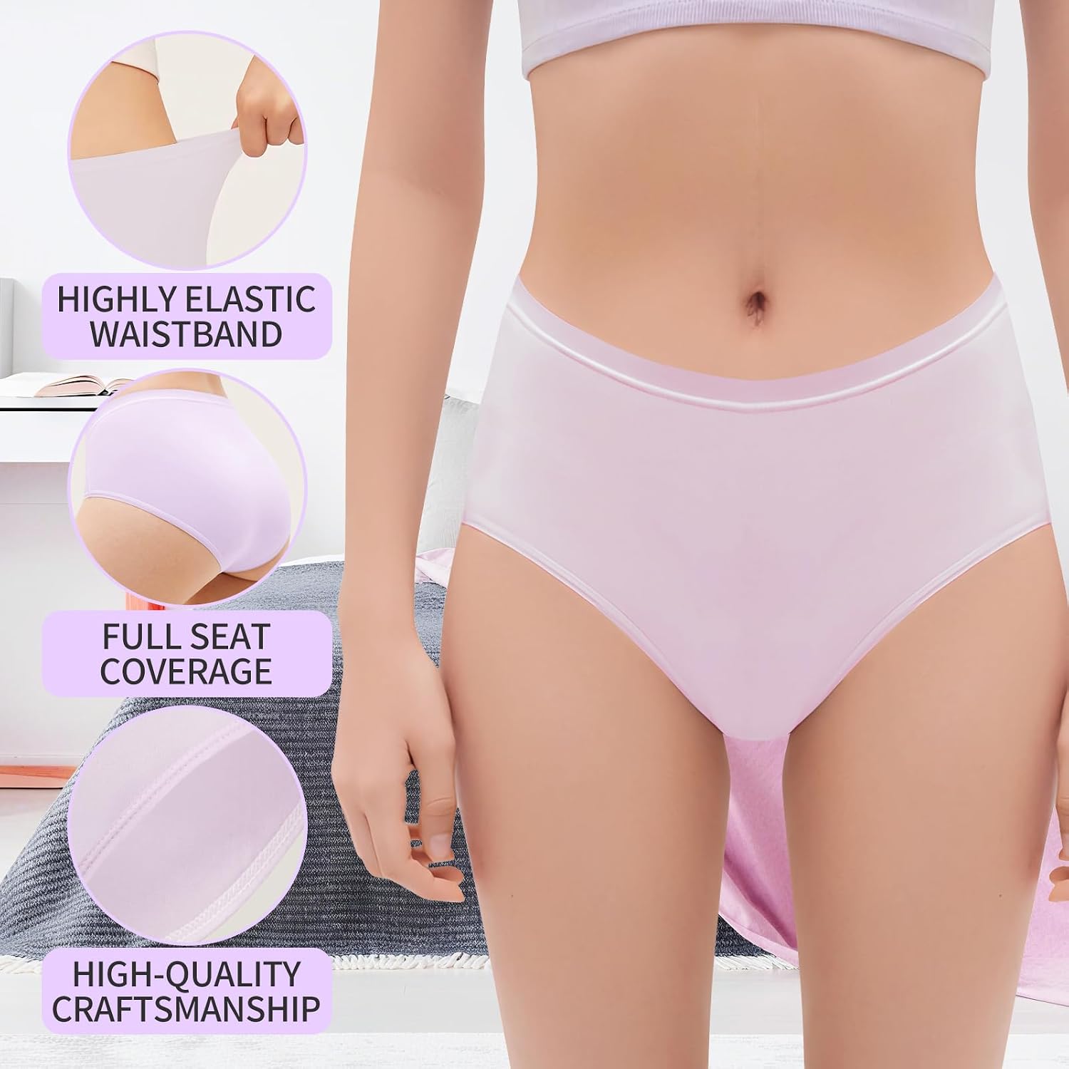 Sophproton Women's Cotton Underwear Multipack — image 5