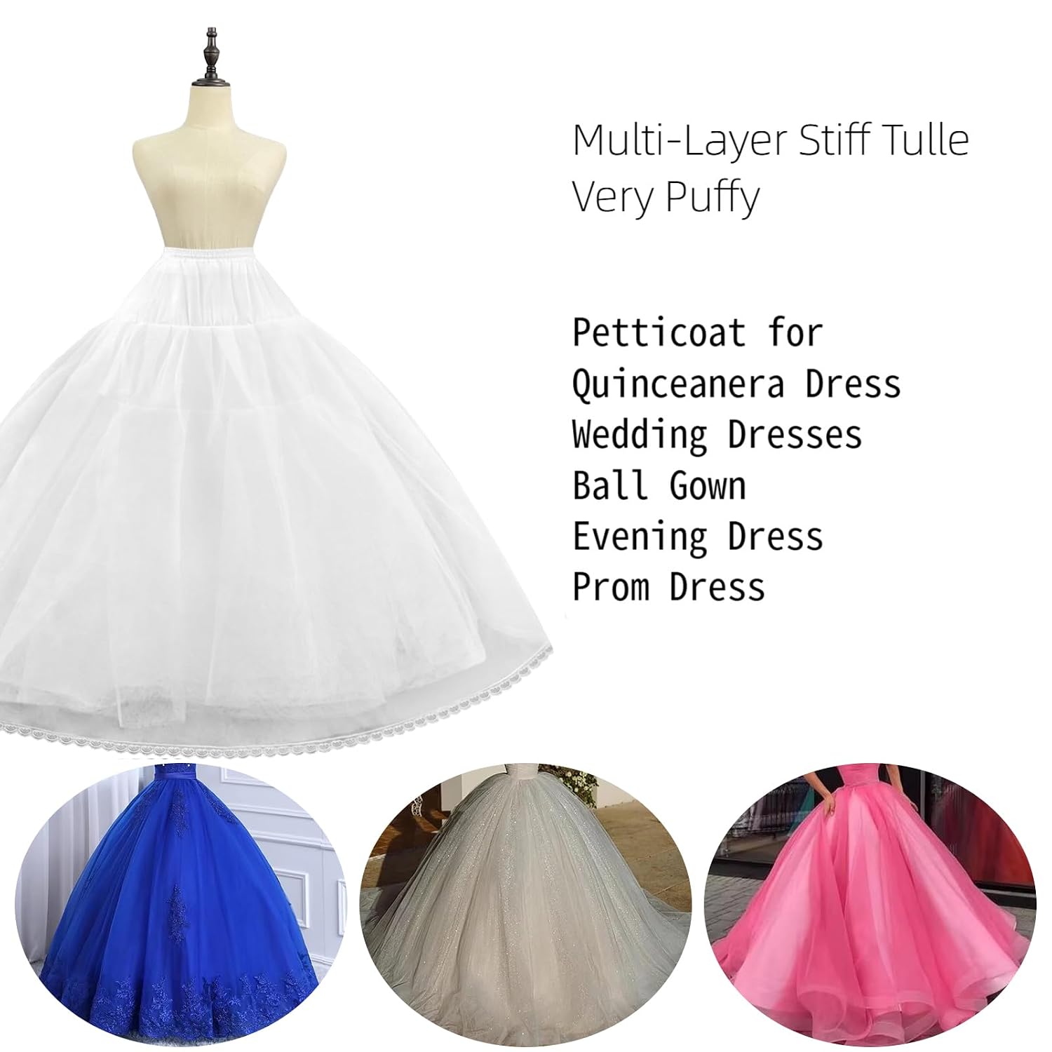LJXploreMax 8-Layer Tulle Petticoat Underskirt — image 5