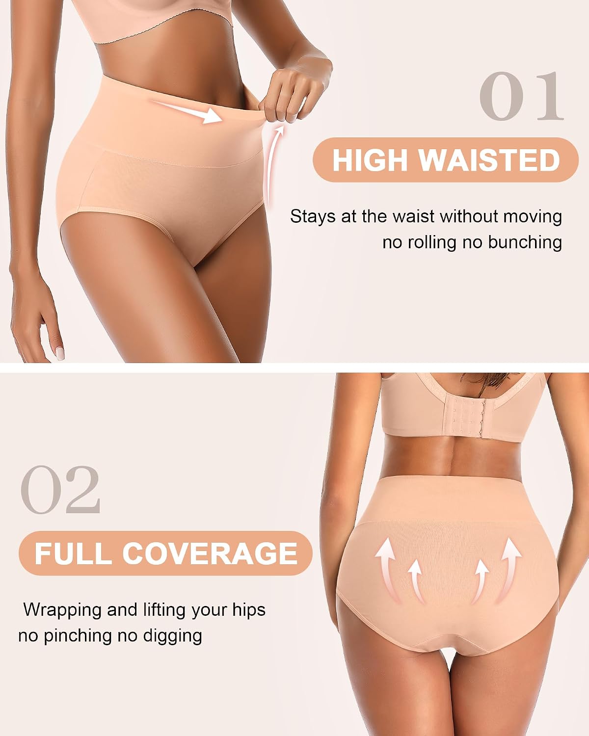 ORLAROY High Waisted Cotton Briefs 5-Pack — image 3