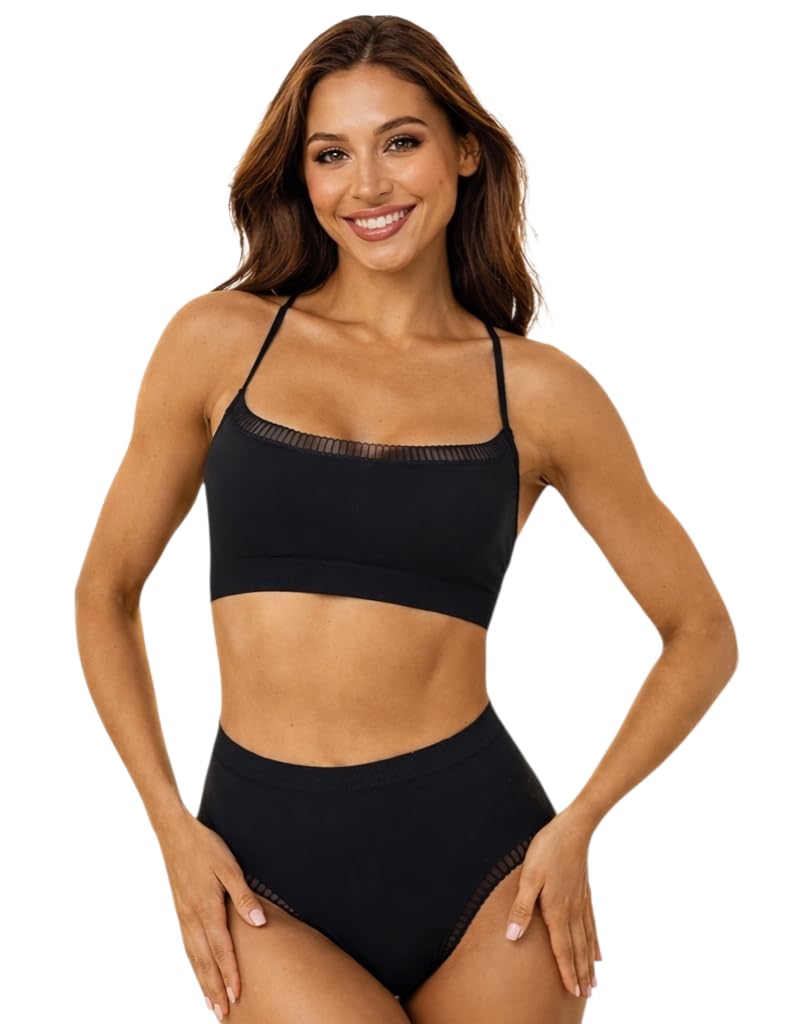 Seamless Bralette and High-Waisted Panty Set