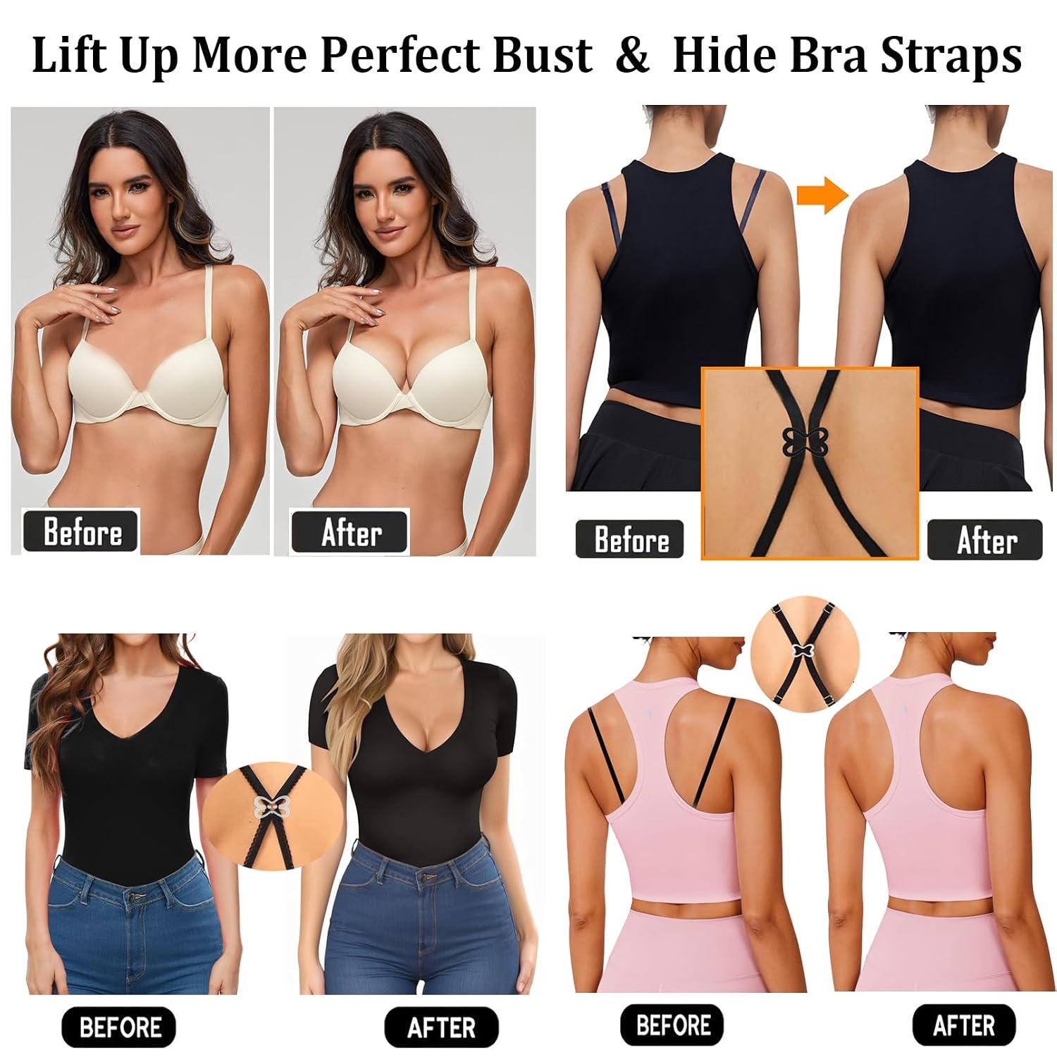 FIVEGOGO Bra Strap Clips Holders — image 4