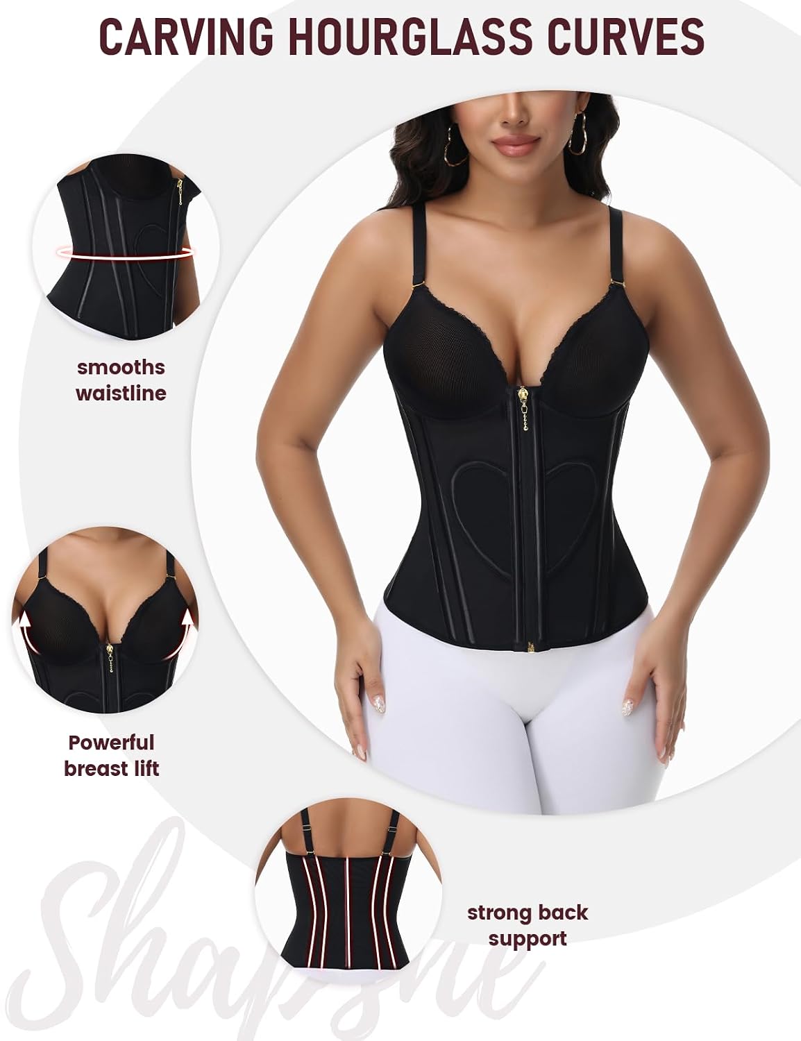 SHAPSHE Waist Trainer Bustier Corset for Women — image 5