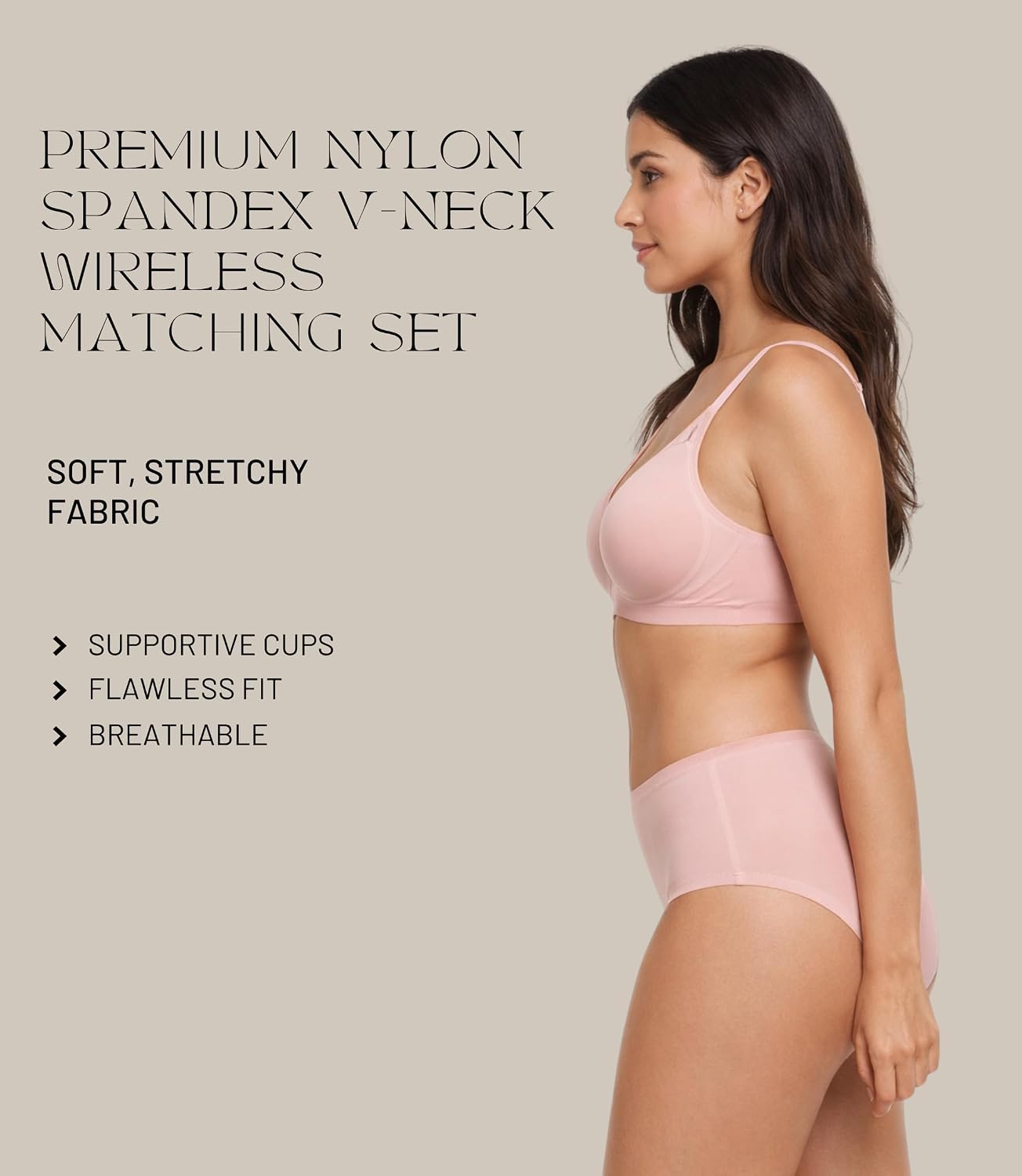 MONICA & ME Seamless Sports Bra and Panty Set — image 5