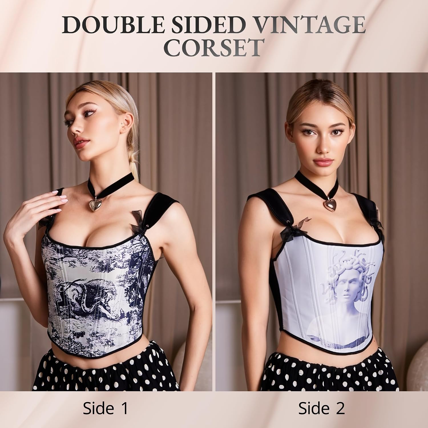 WS Waist Secrets Double Sided Vintage Corset — image 4