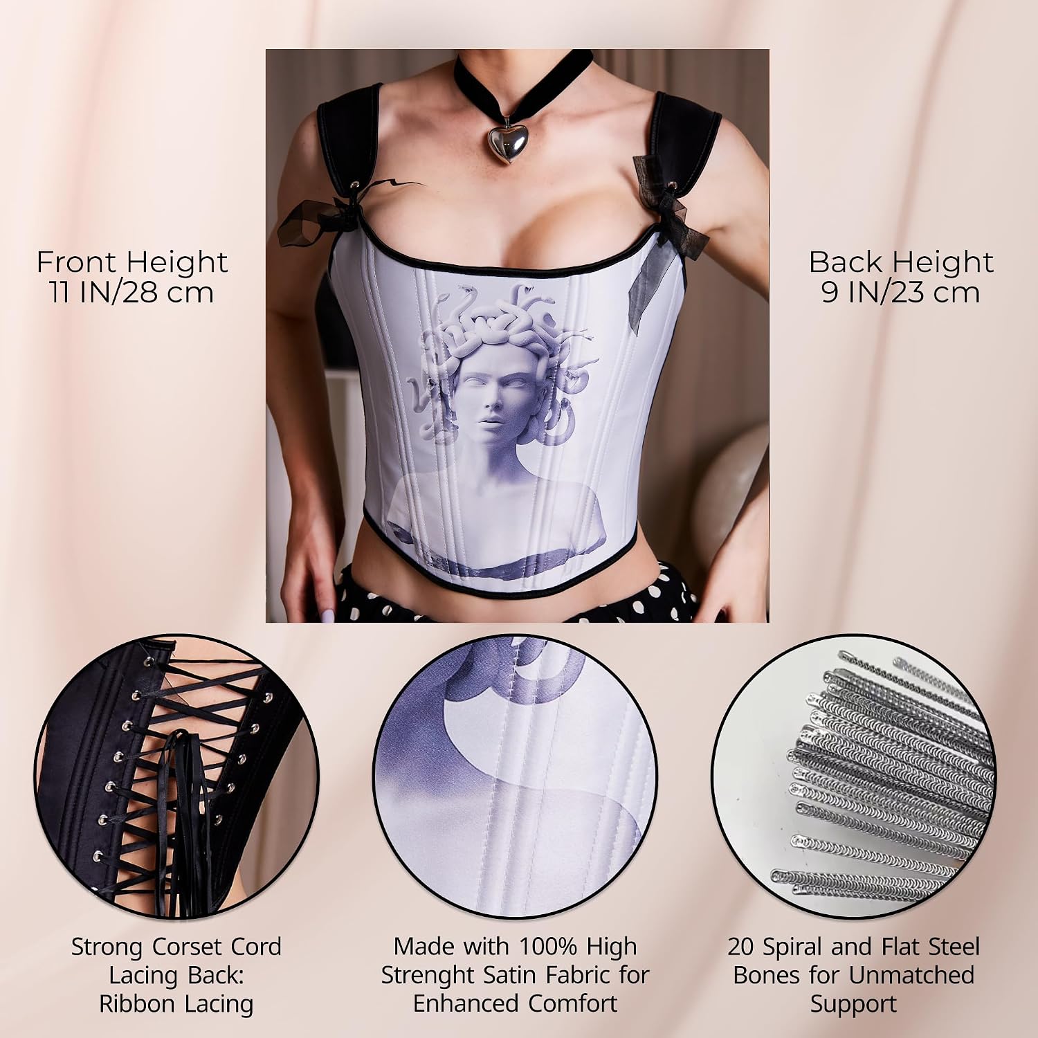 WS Waist Secrets Double Sided Vintage Corset — image 5