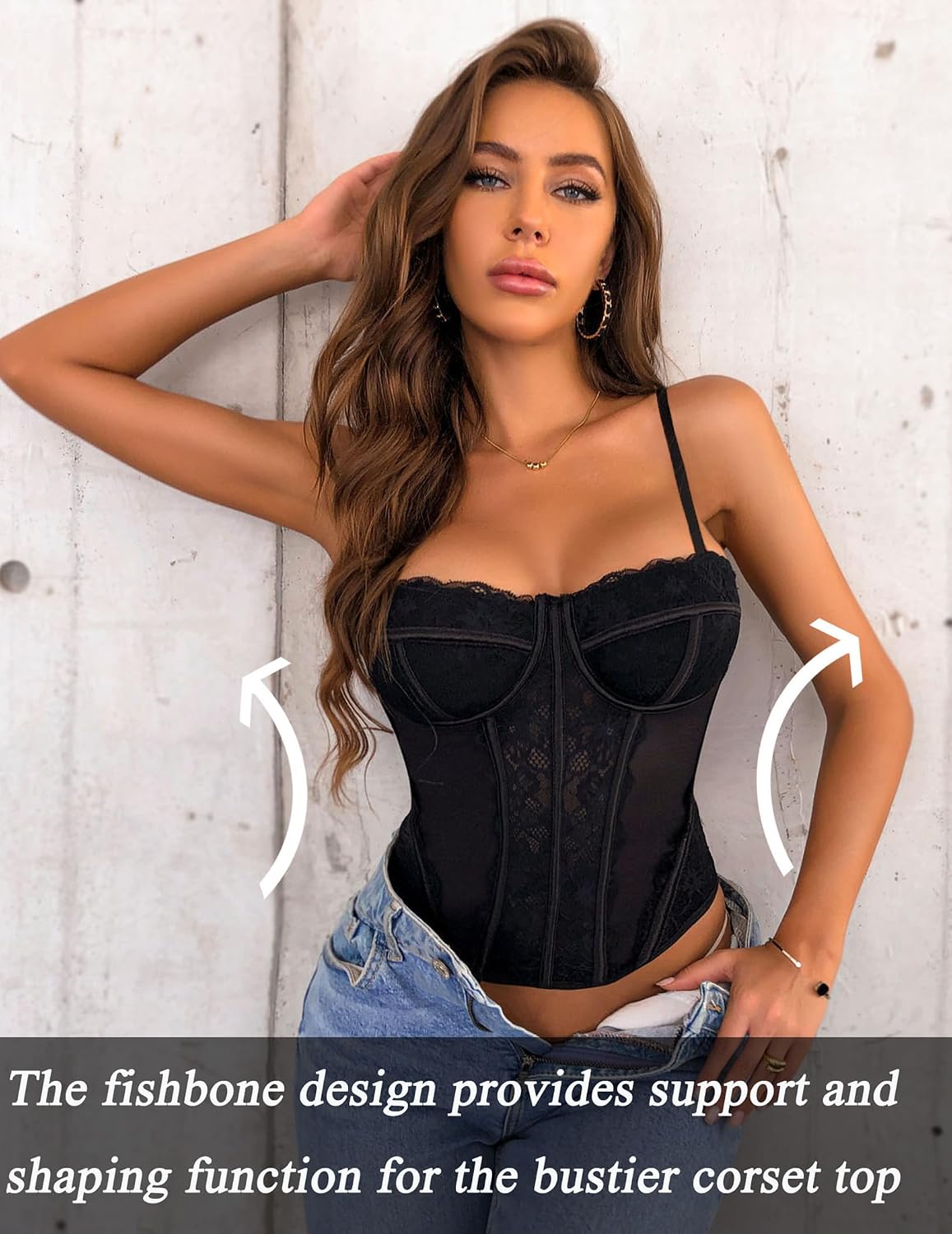 Avidlove Lace Bustier Top with Underwire — image 8
