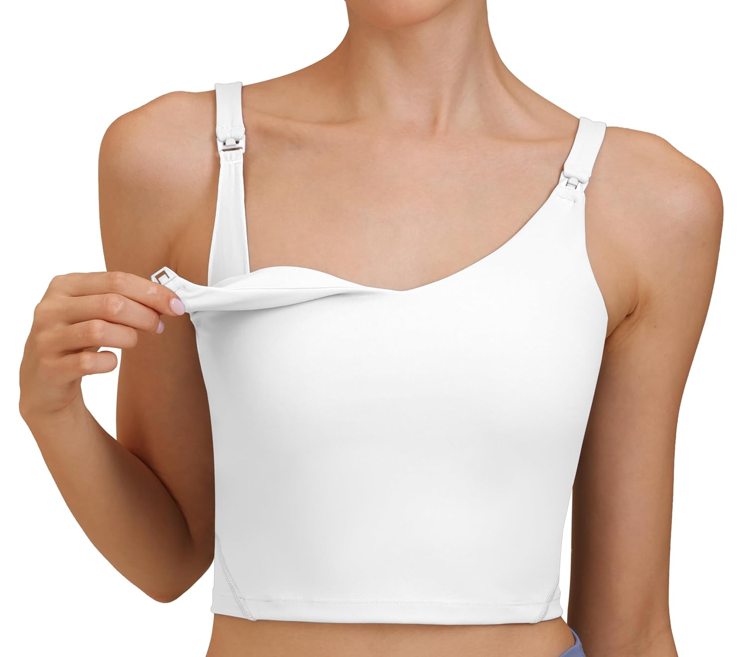 CFRTMTBB Buttery Soft Nursing Tank Top for Maternity