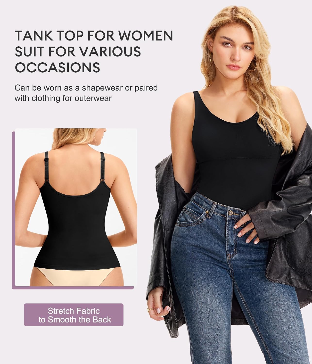 YERKOAD Tummy Control Shapewear Tank Top — image 3