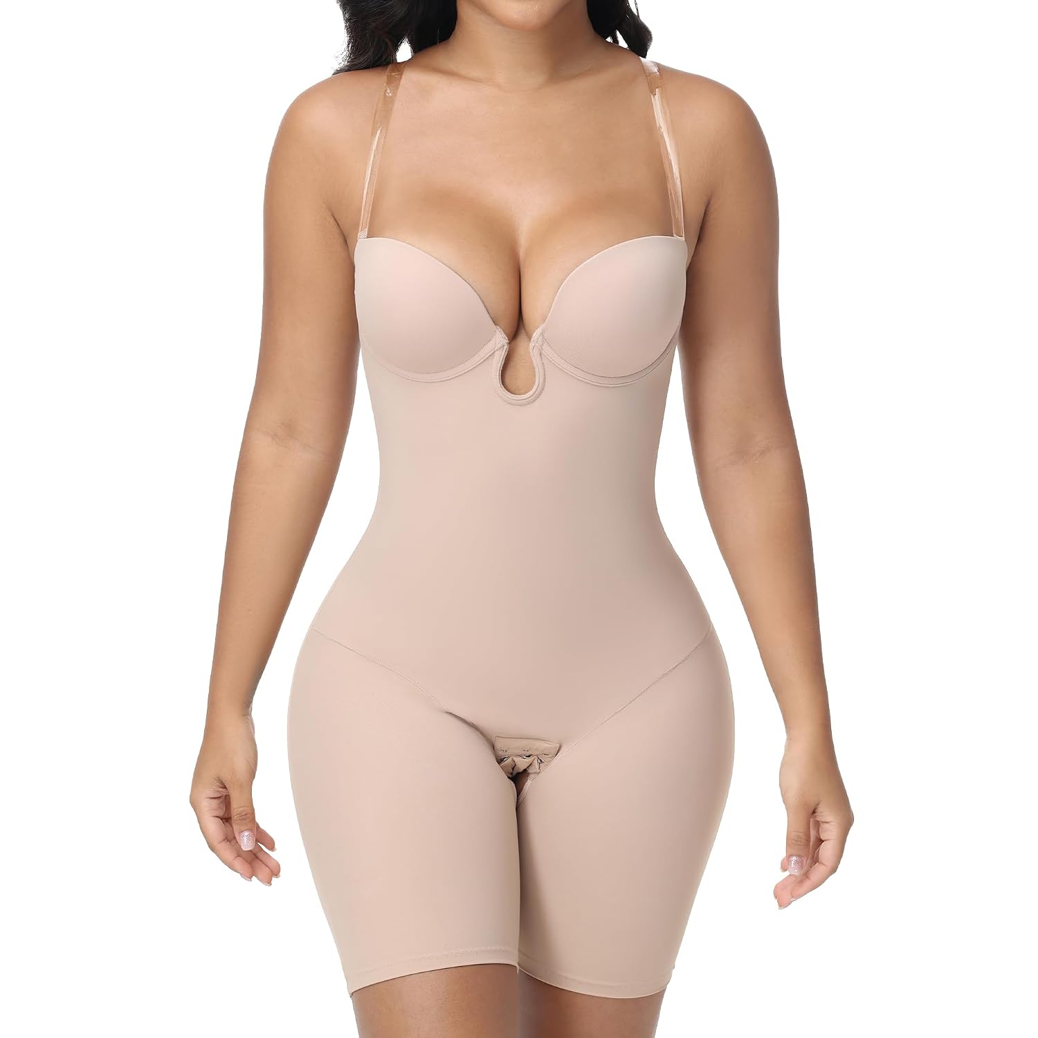 SHAPESHE Backless Strapless Shapewear Bodysuit
